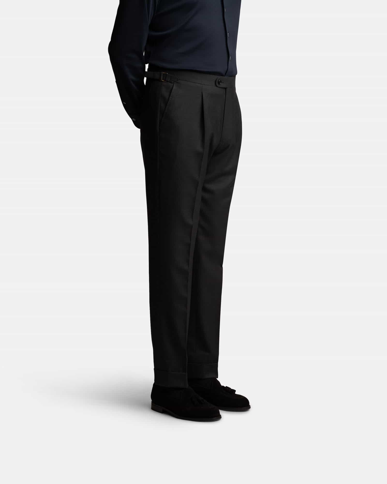 Mod 2 Cavour Twill Single Pleat Trouser Grey