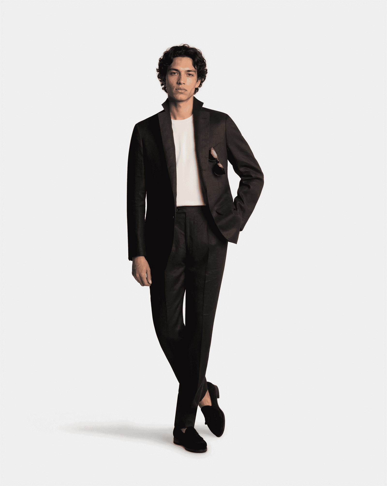 Mod 2 French Linen Suit Black