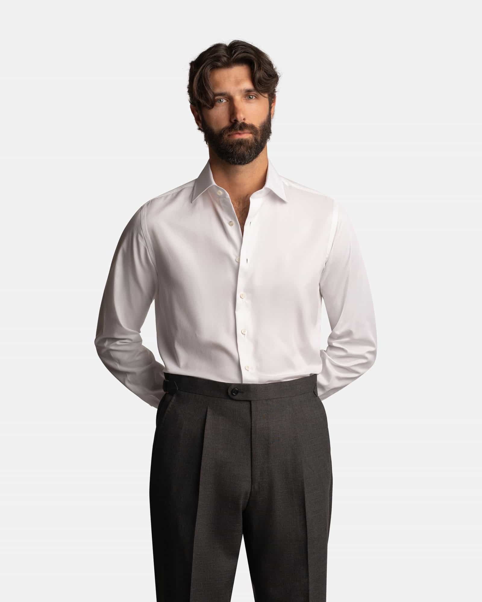 Handmade Twill Shirt White