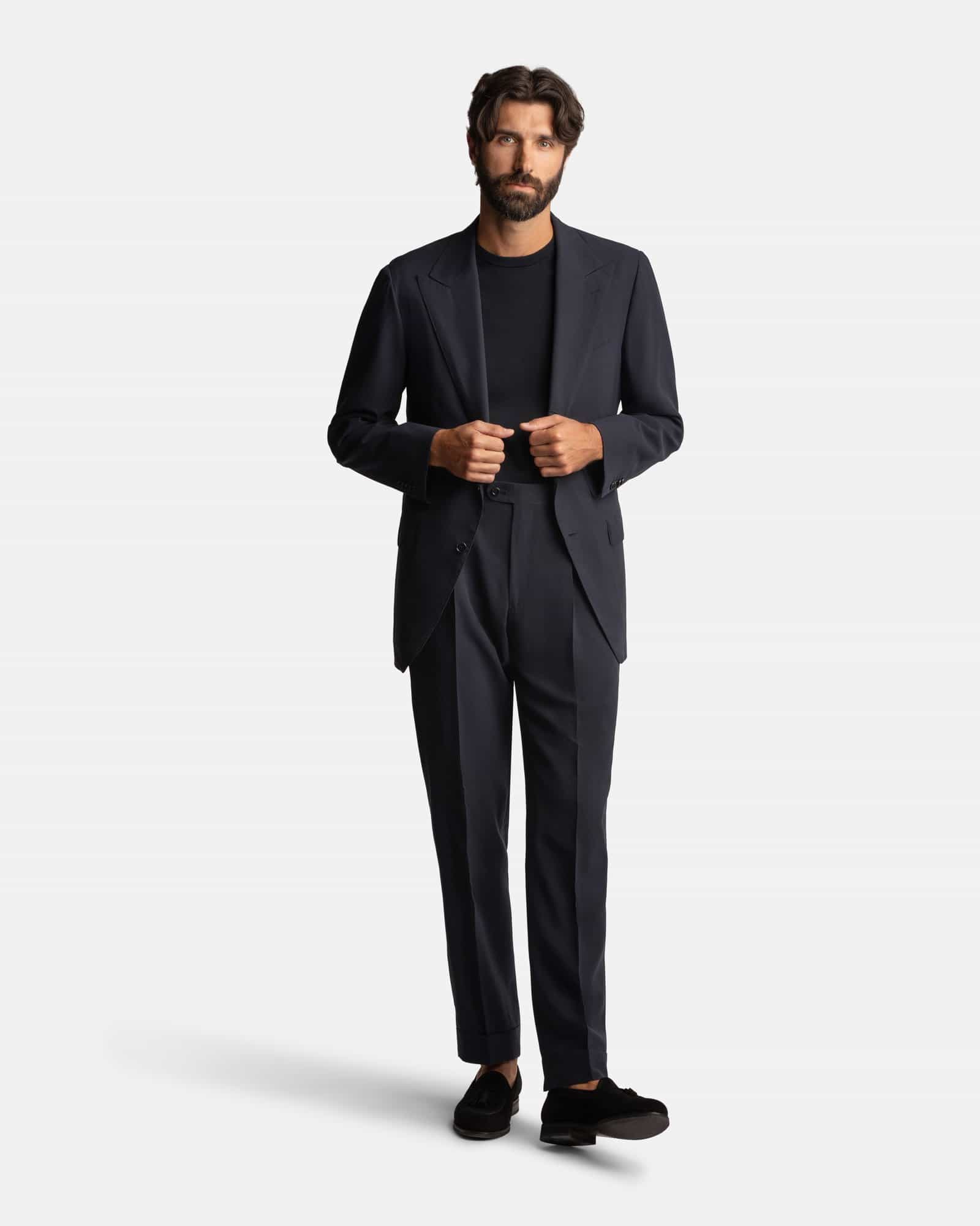 Mod 2 Exclusive Brushed Silk Suit Navy