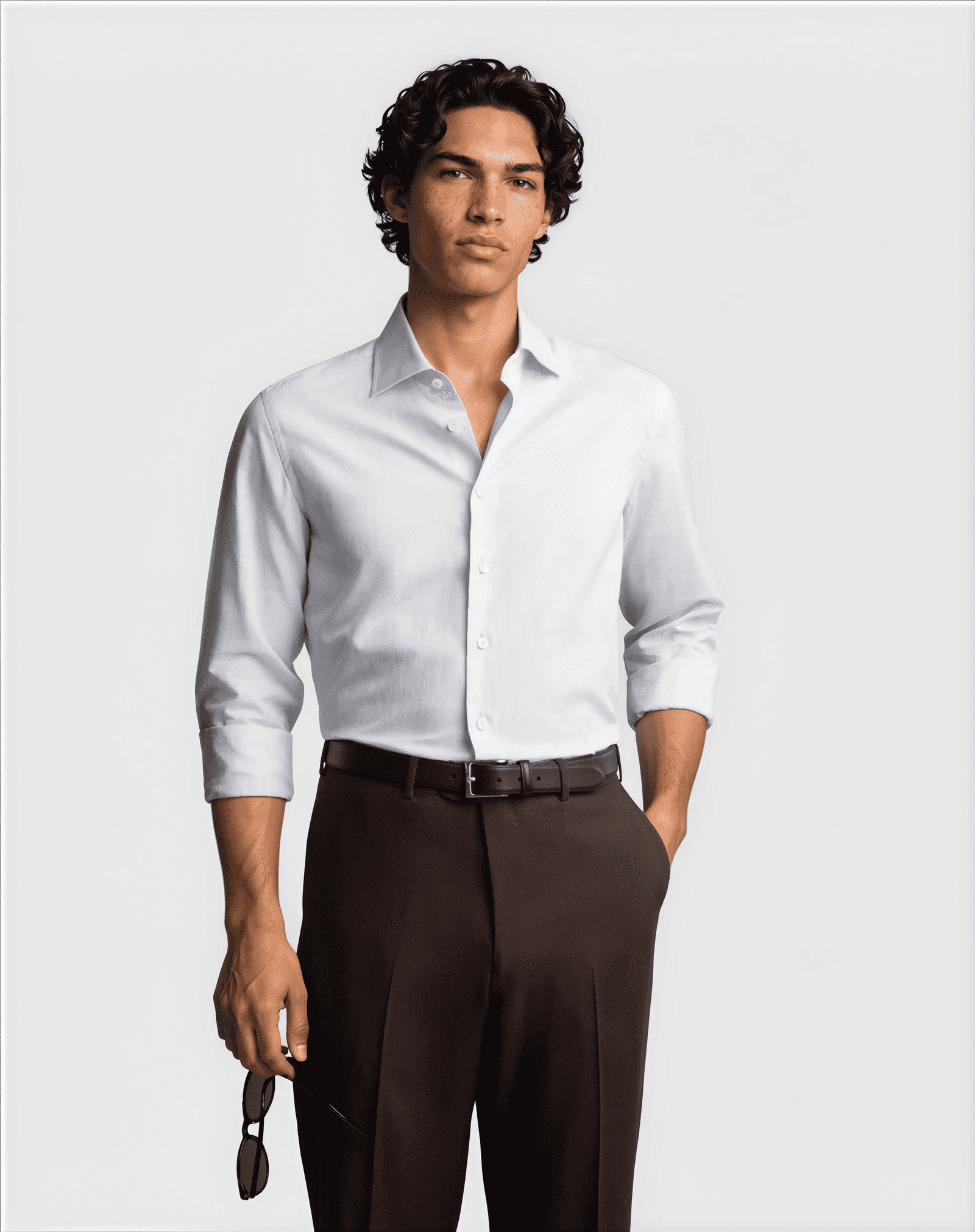 Premium Cotton Linen Shirt Blue