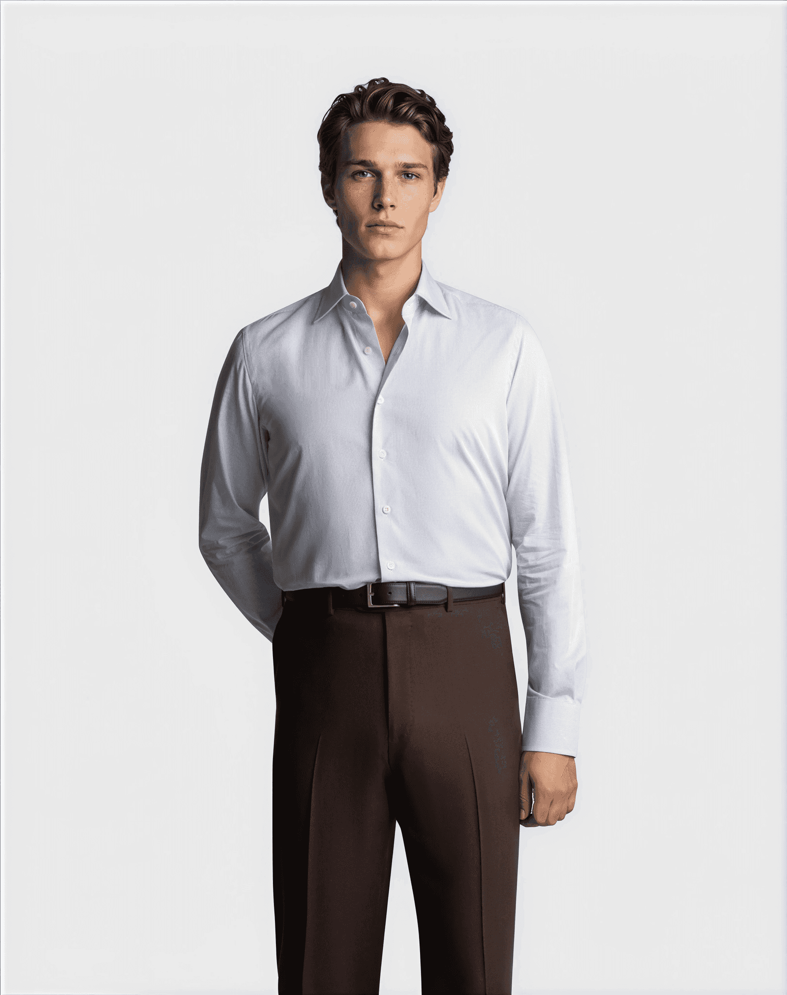 Gingham Checked Shirt Blue