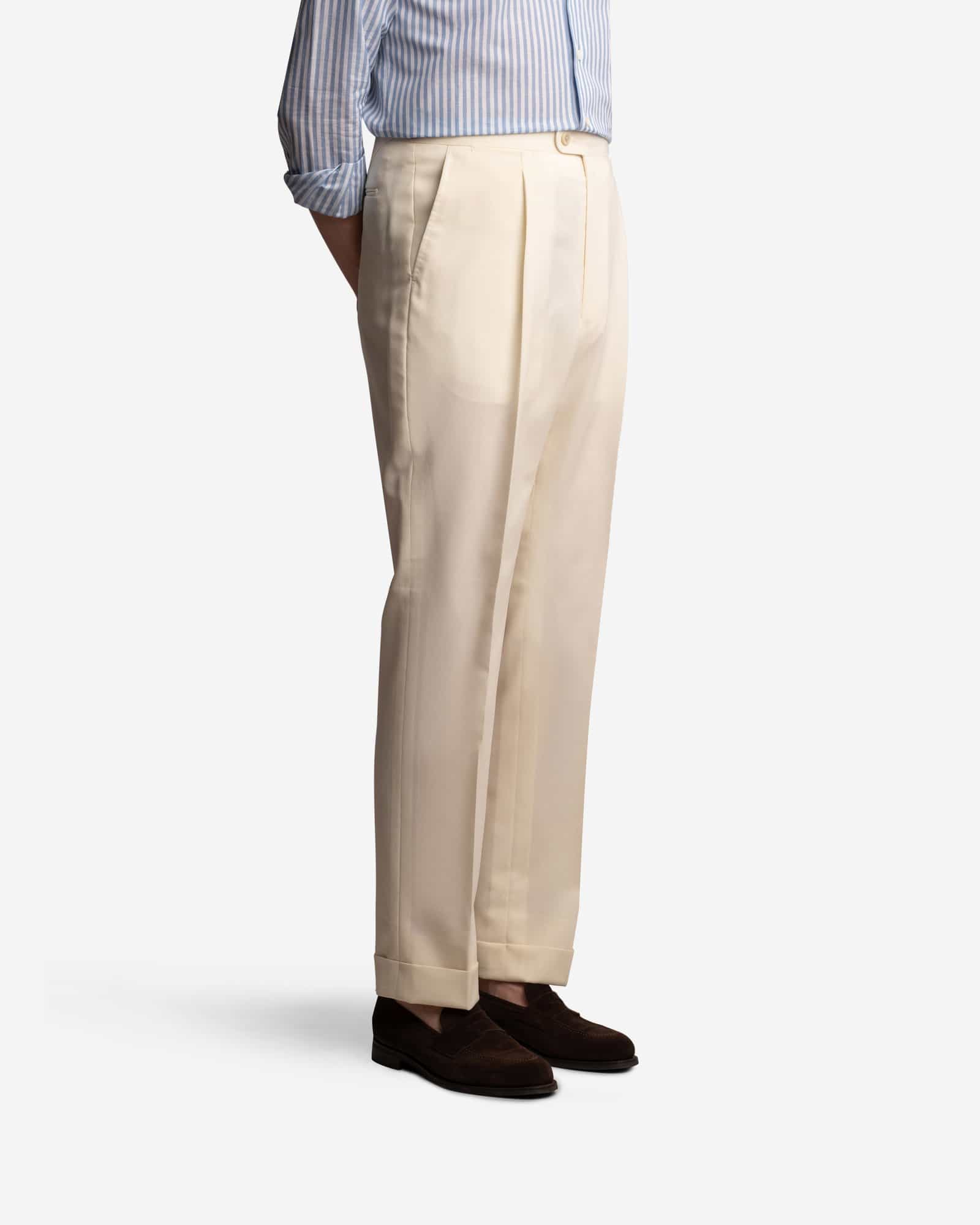 Mod 3 Hightwist Trouser Cream