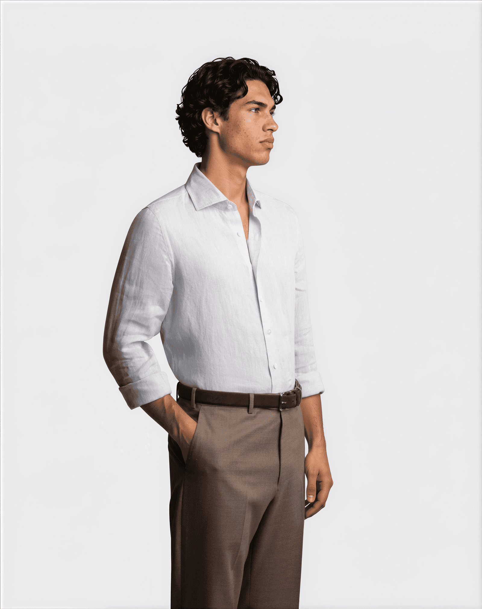 Summer Linen Shirt Navy