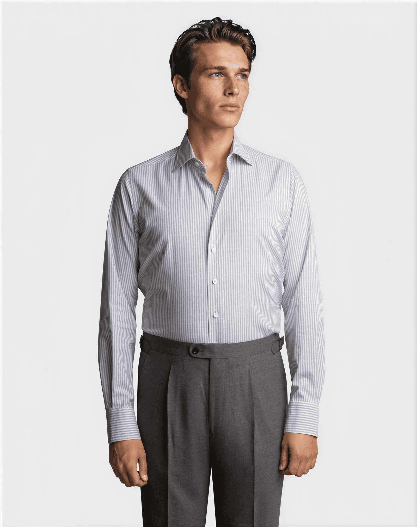 Summer Striped Shirt White