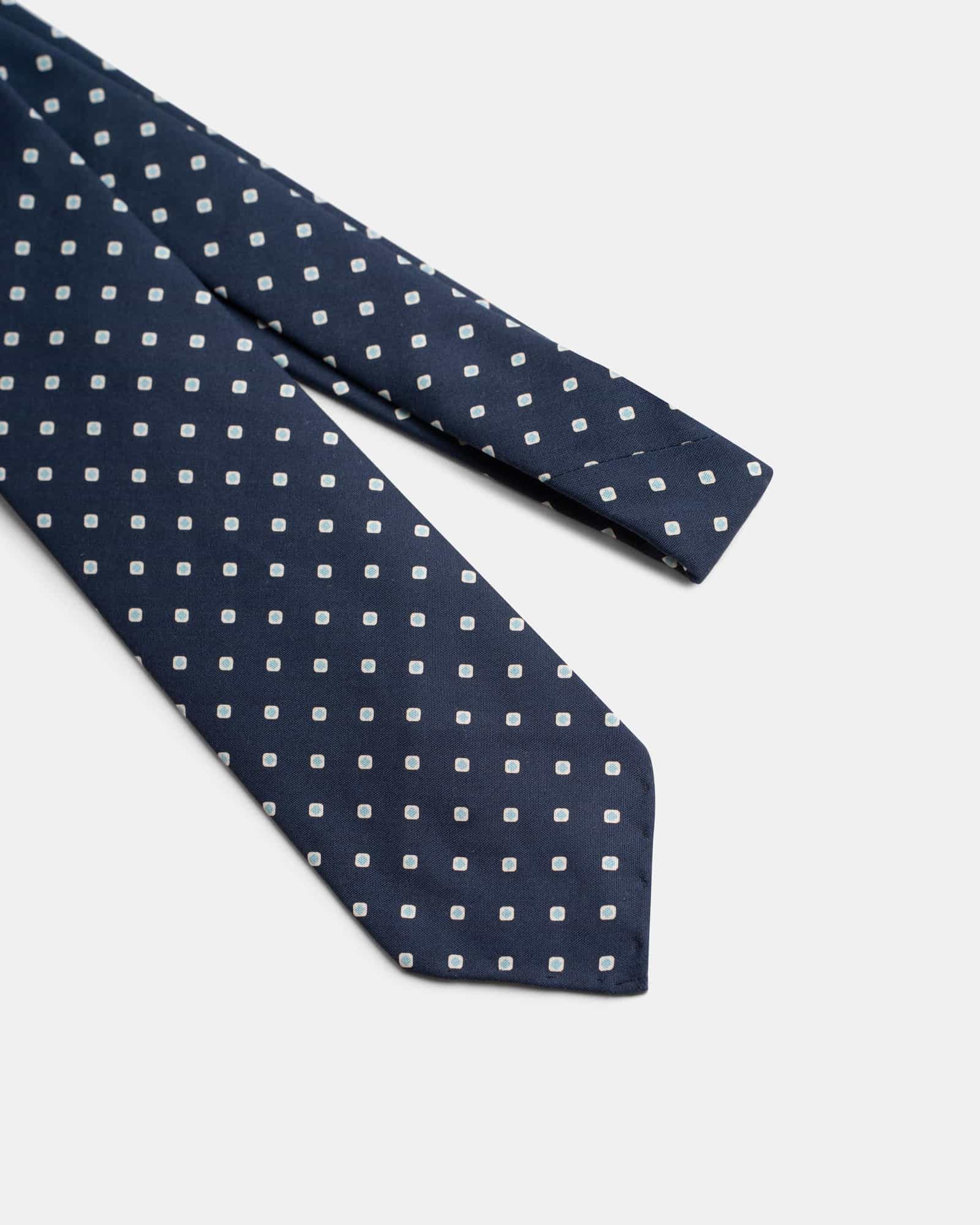 Dots Print Navy