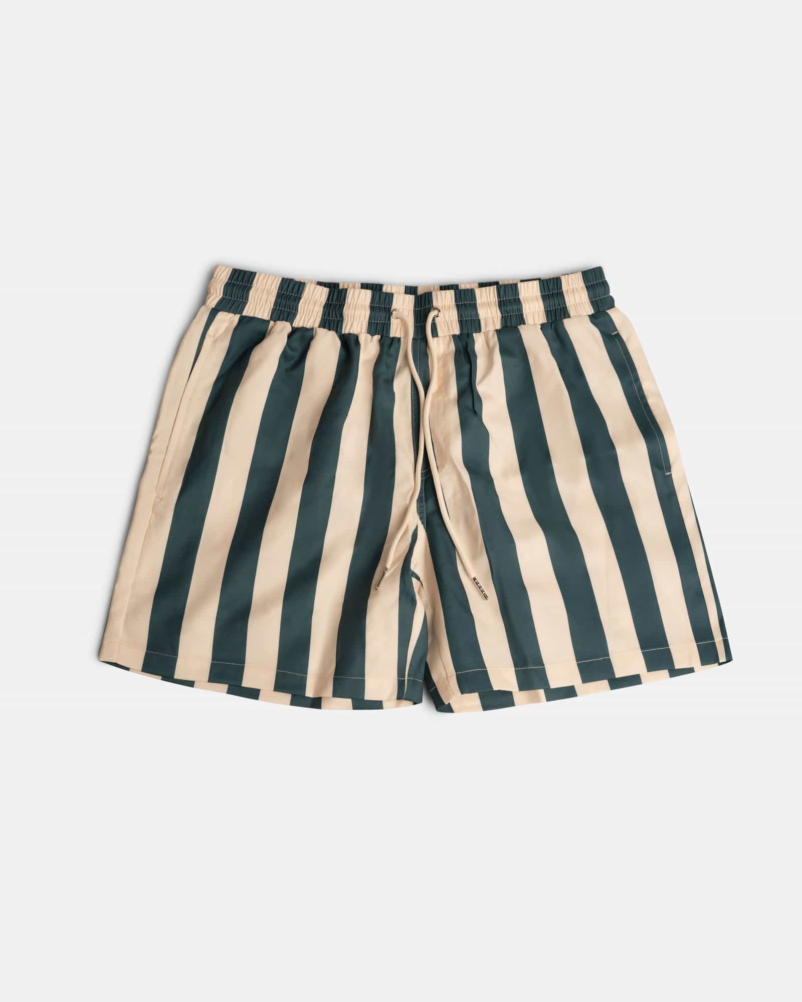 Striped Swimming Trunk Olive