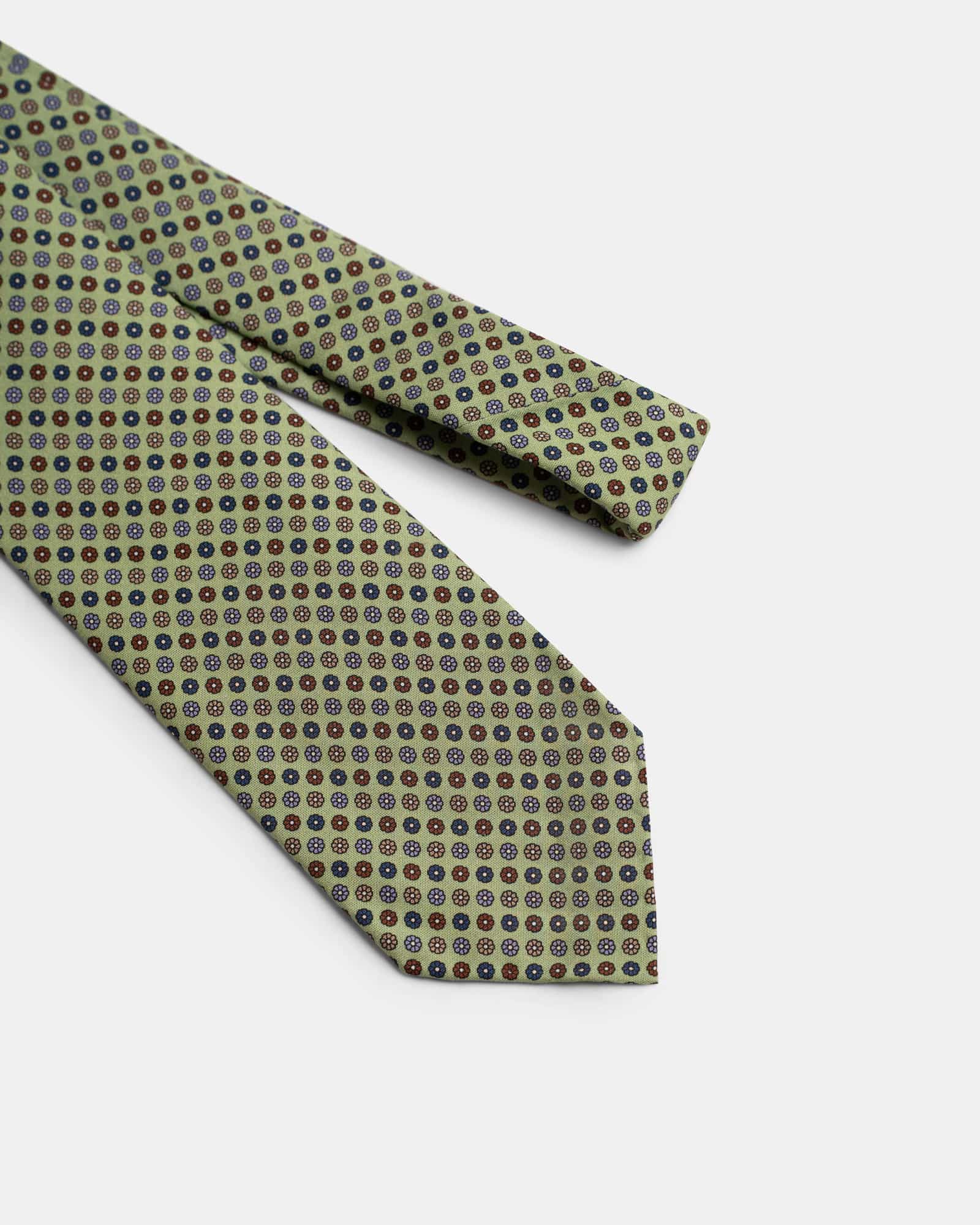 Small Flower Print Green