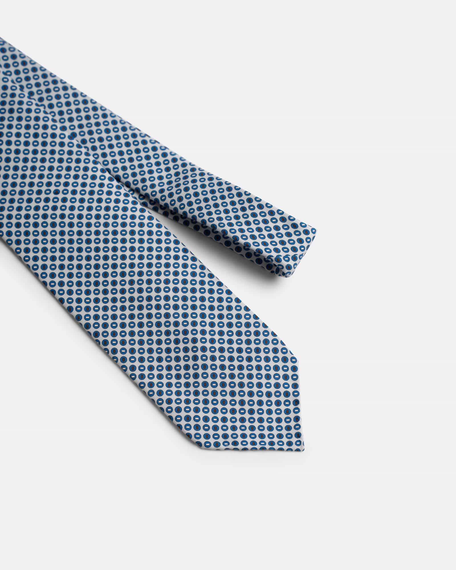 Circle Print Light Blue