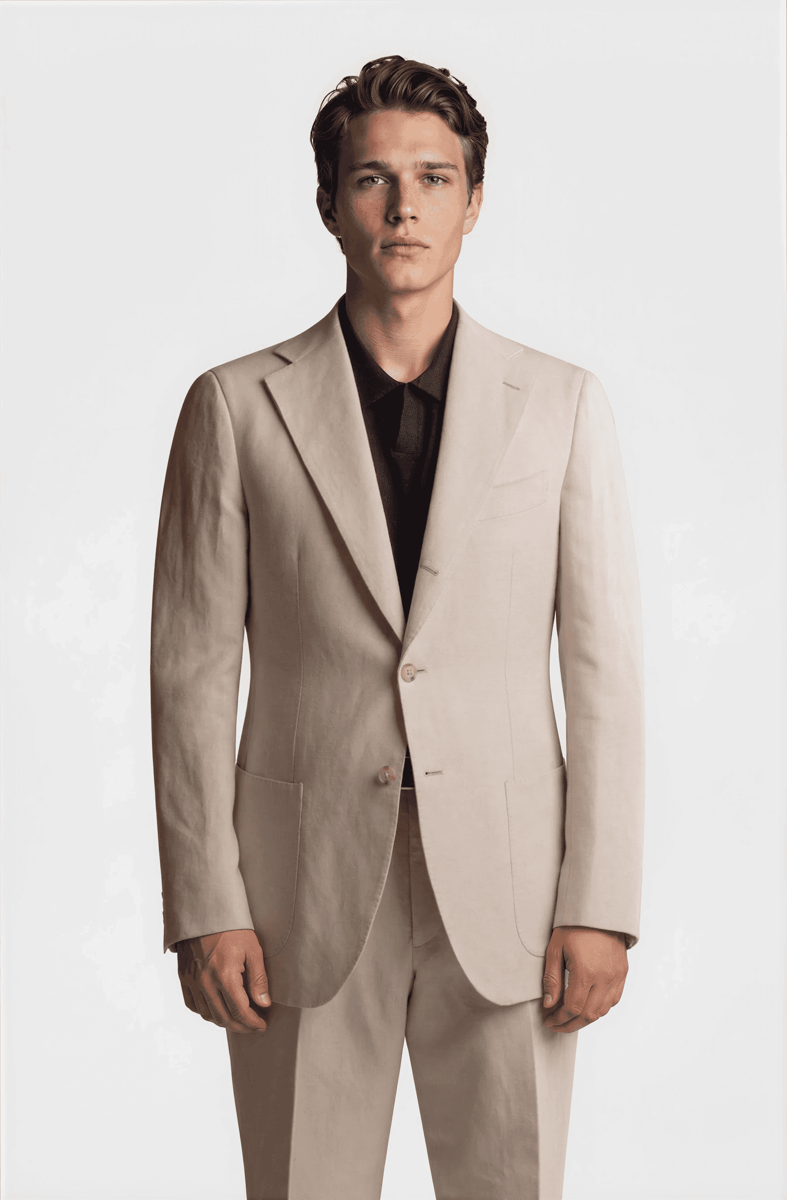 Mod 2 Cotton Linen Suit Beige