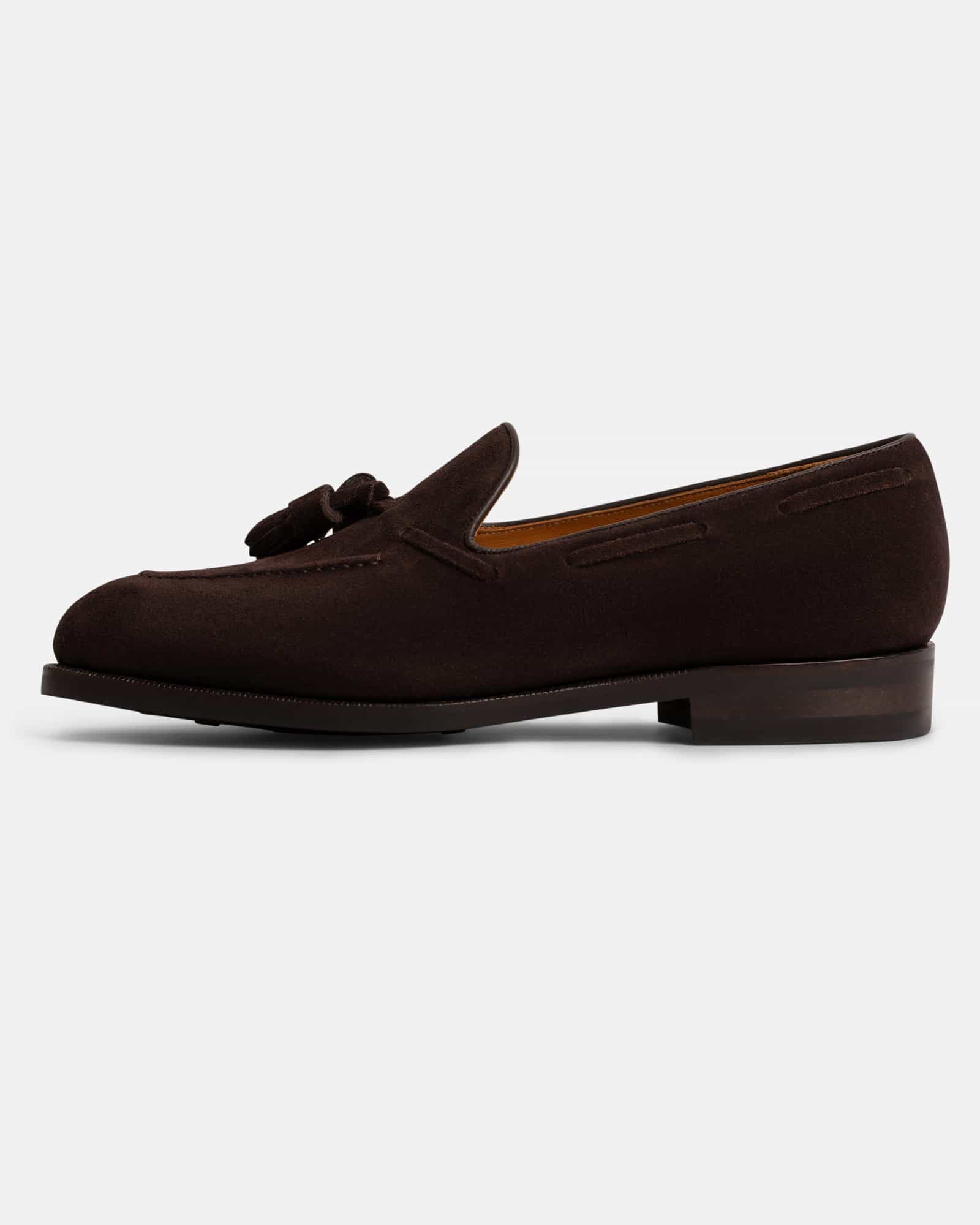 Tassel Loafer Suede Brown
