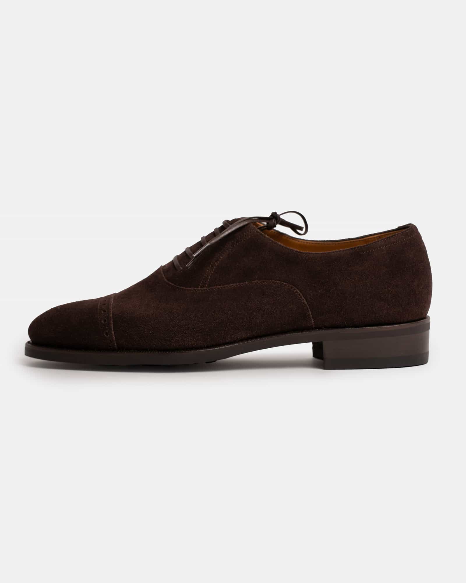 Cap Toe Oxford Punched Brown