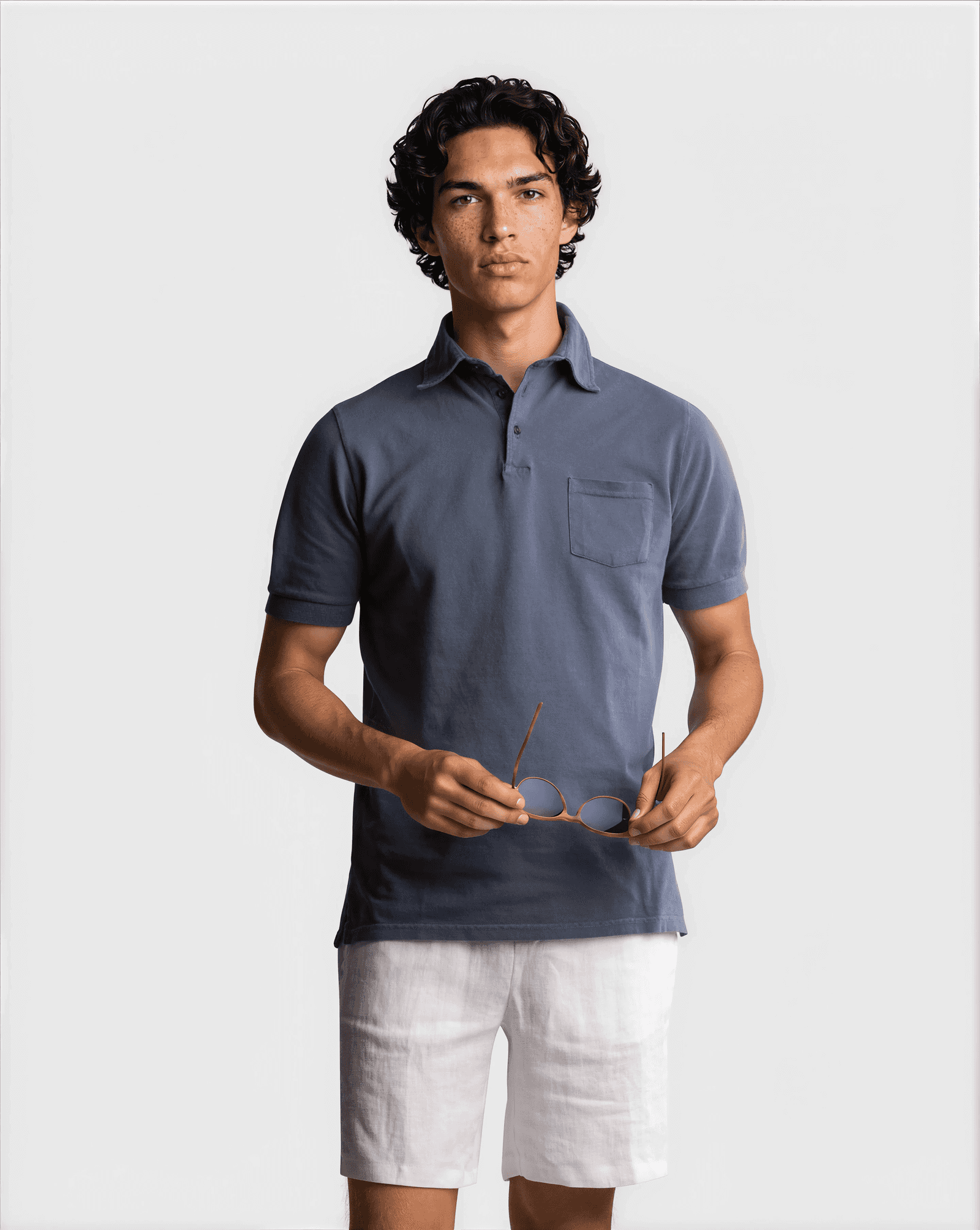 Supima Sport S/S Polo Blue