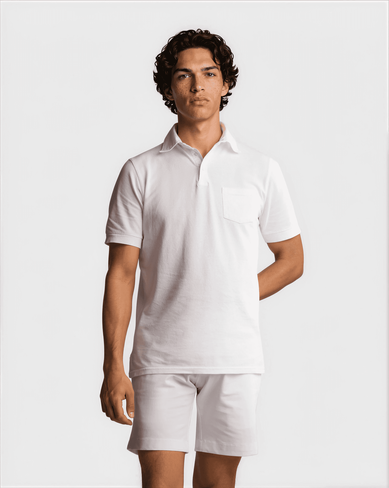 Supima Sport S/S Polo White