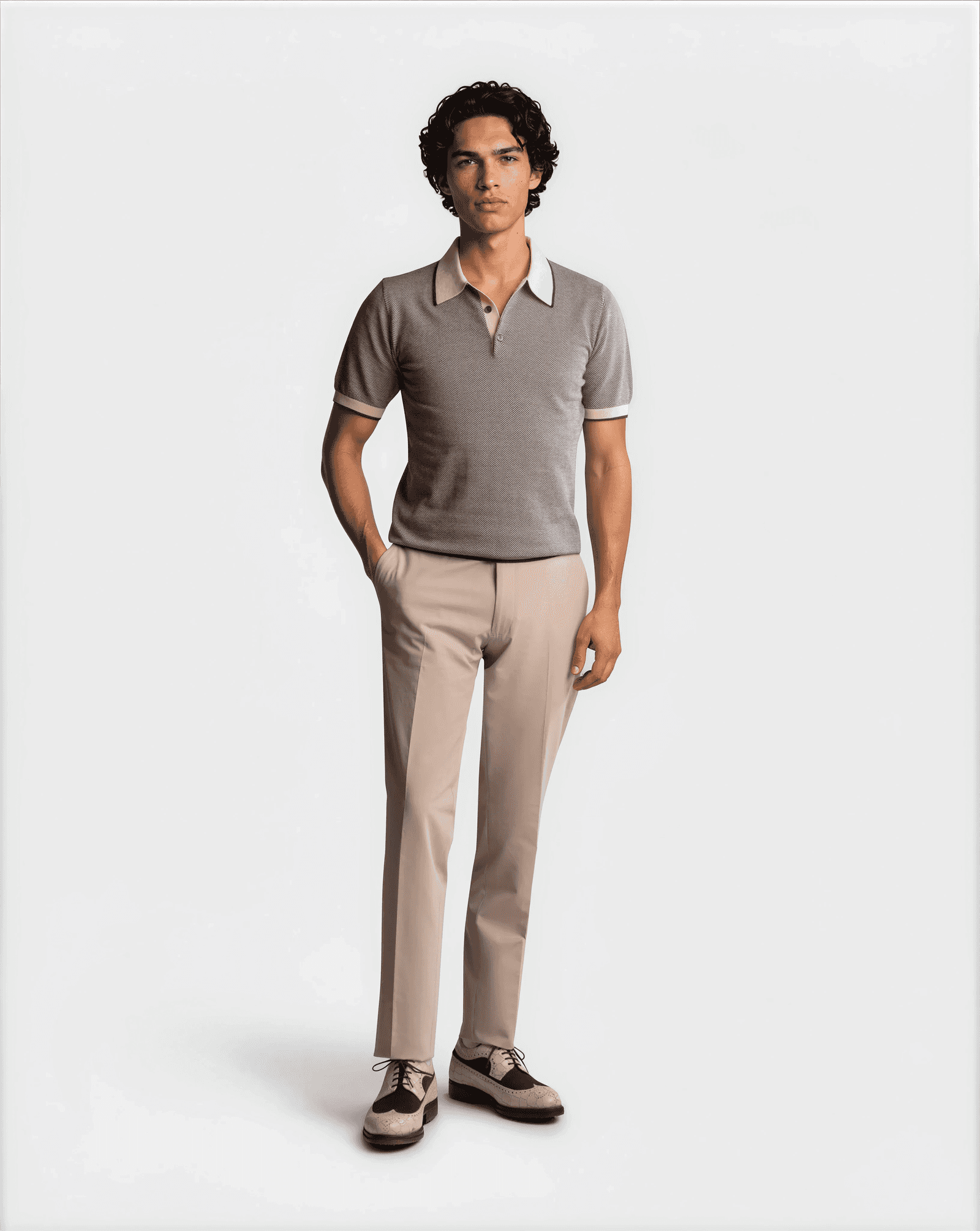 Technical Golf Trouser Beige