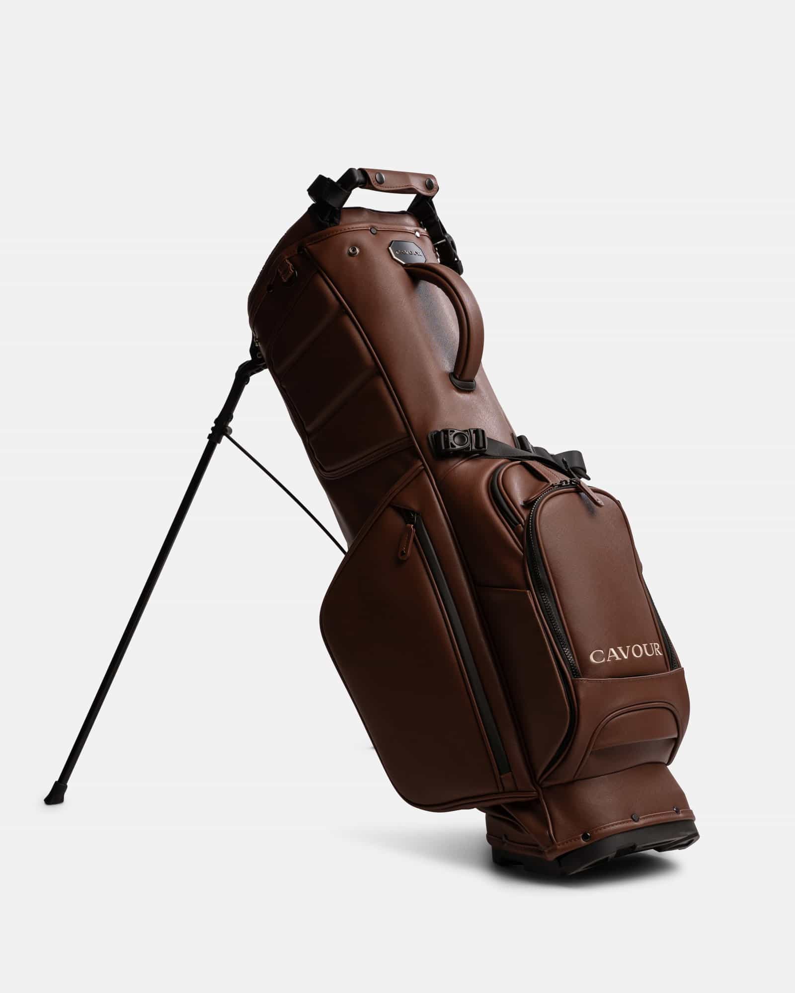 Saffiano Tour Stand Bag Brown
