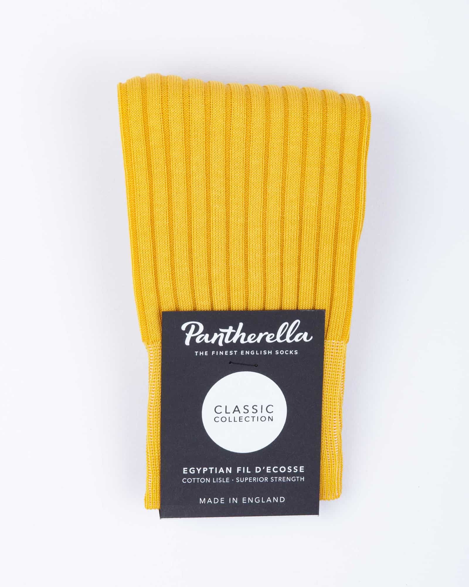 Cotton Rib Socks Yellow