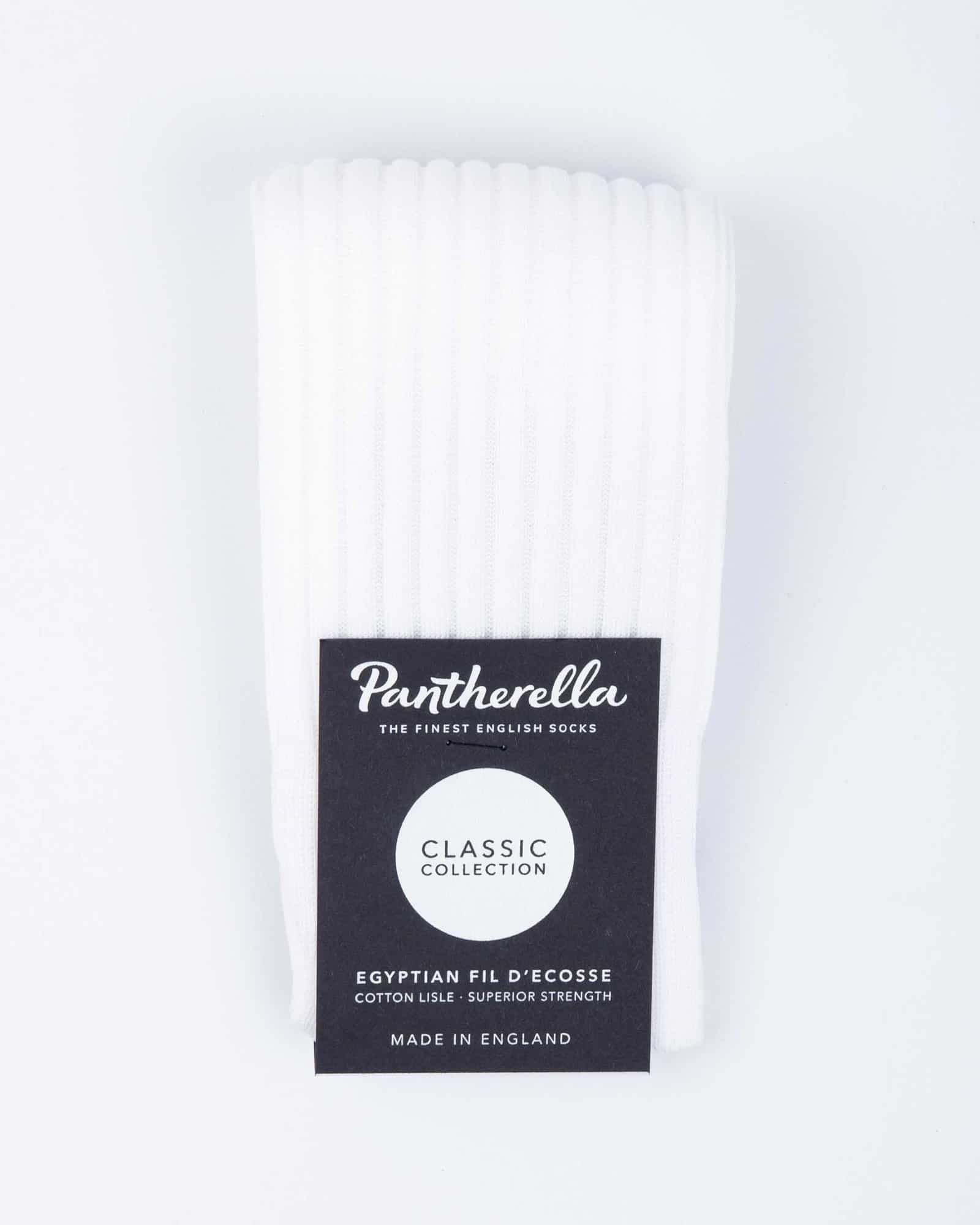 Cotton Rib Socks White