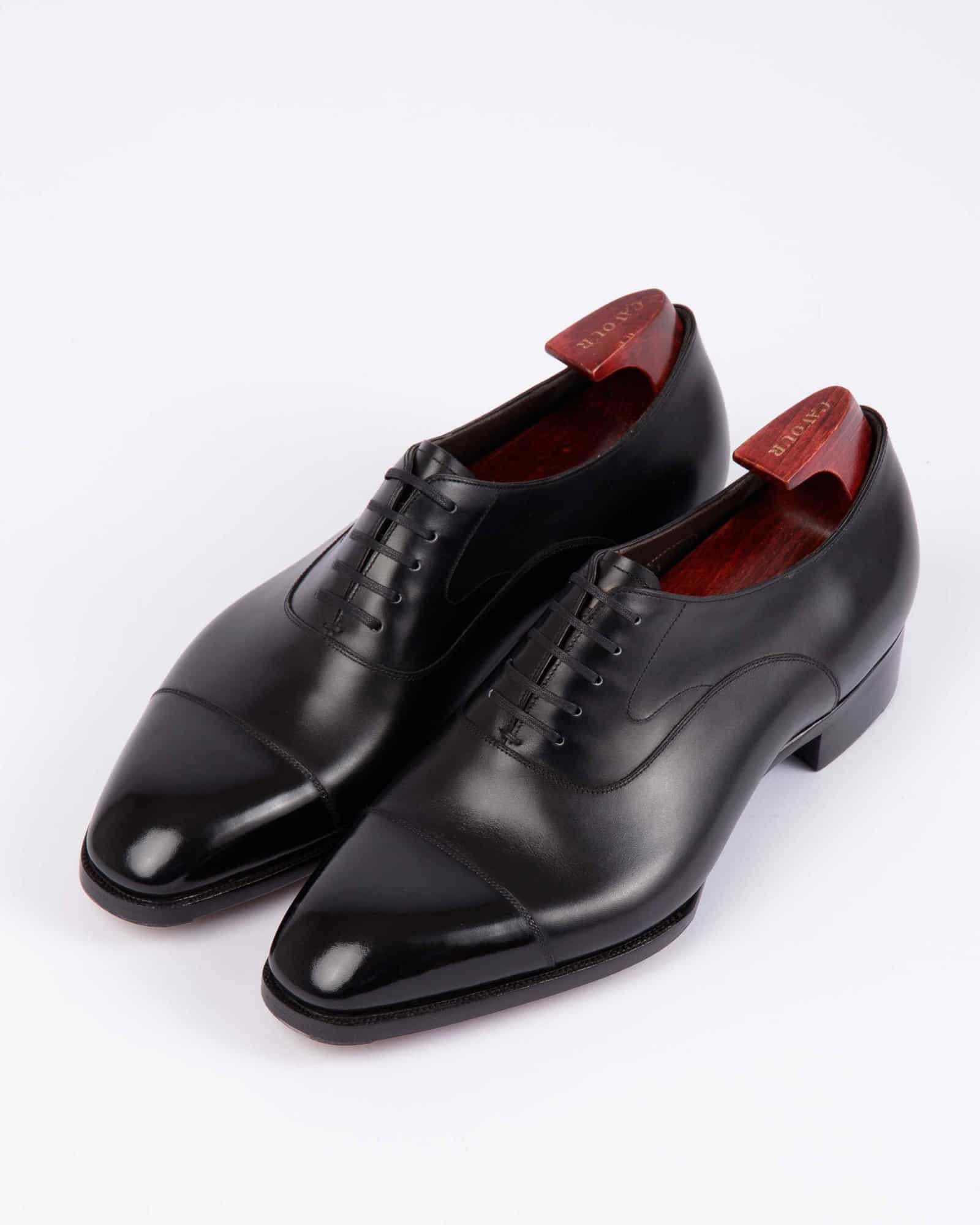 Hand Welted Cap Toe Oxford S Last Black
