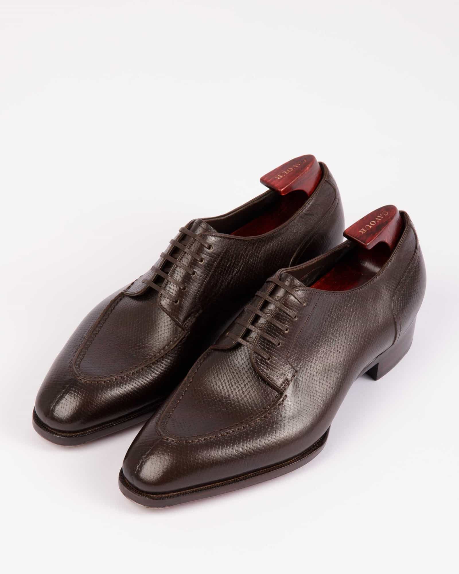 Hand Welted Split Toe Derby Hatchgrain S Last Brown