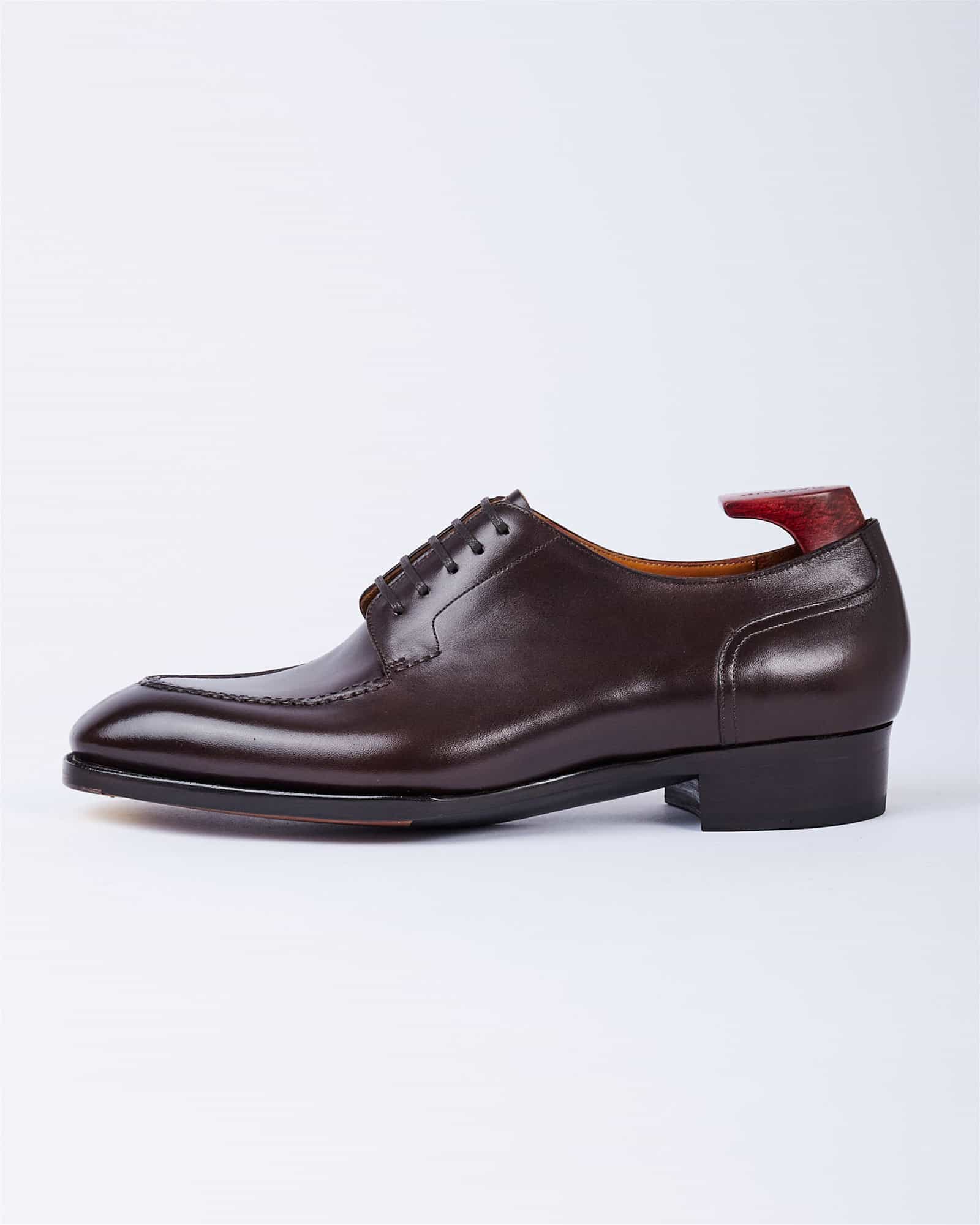 Hand Welted Split Toe Derby S Last Dark Brown