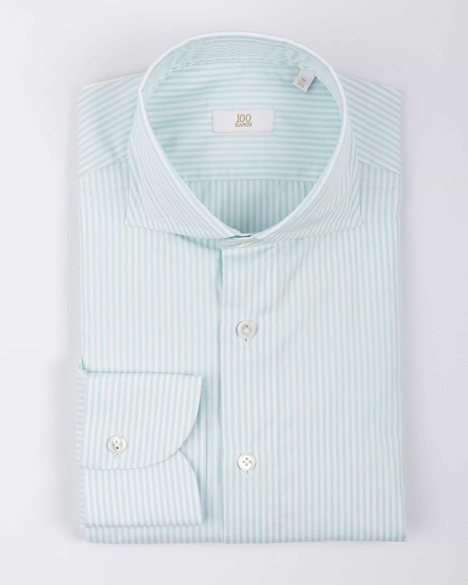 Gold Line Poplin Stripe Green