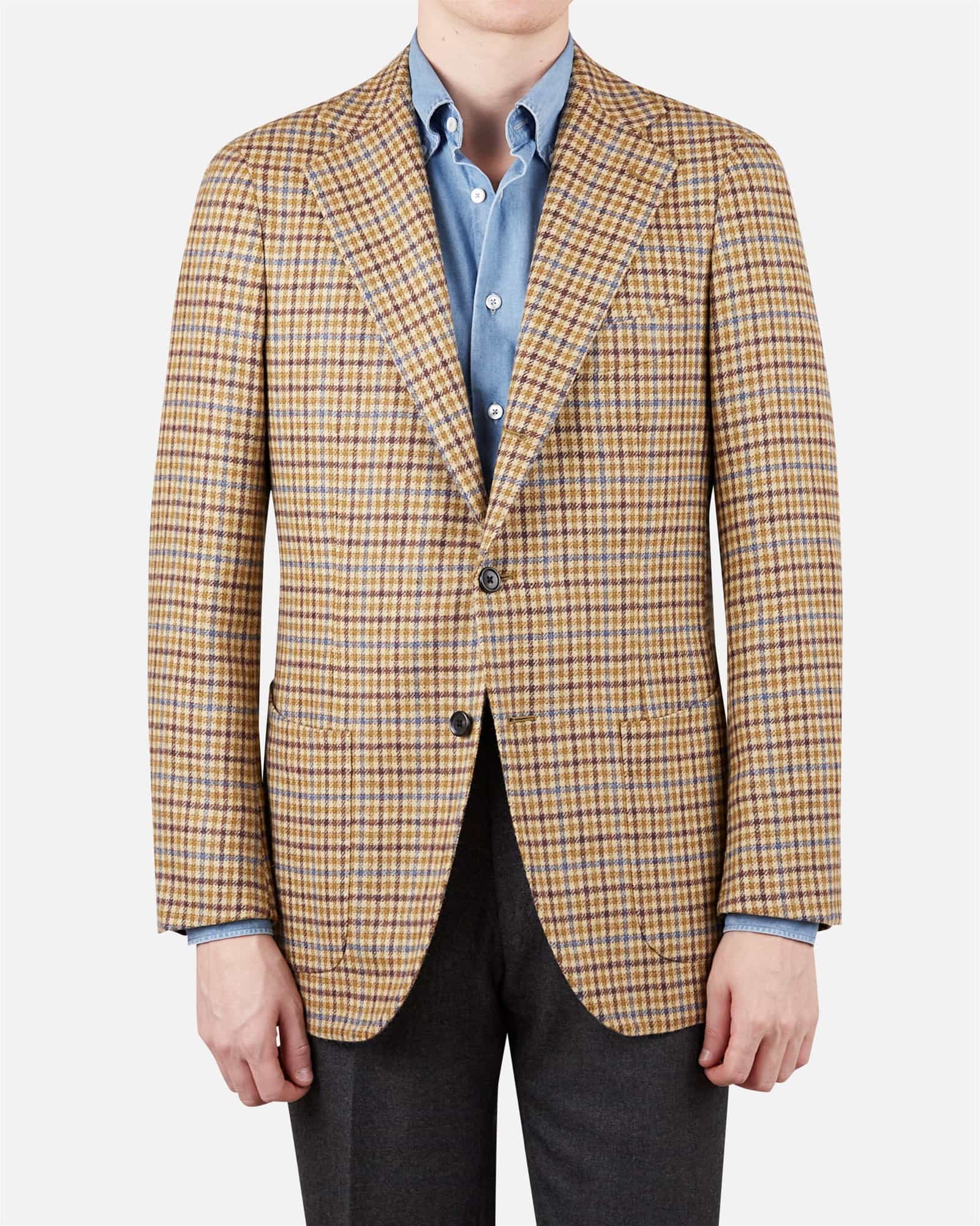 Mod 2 Shepherd Checked Jacket Beige