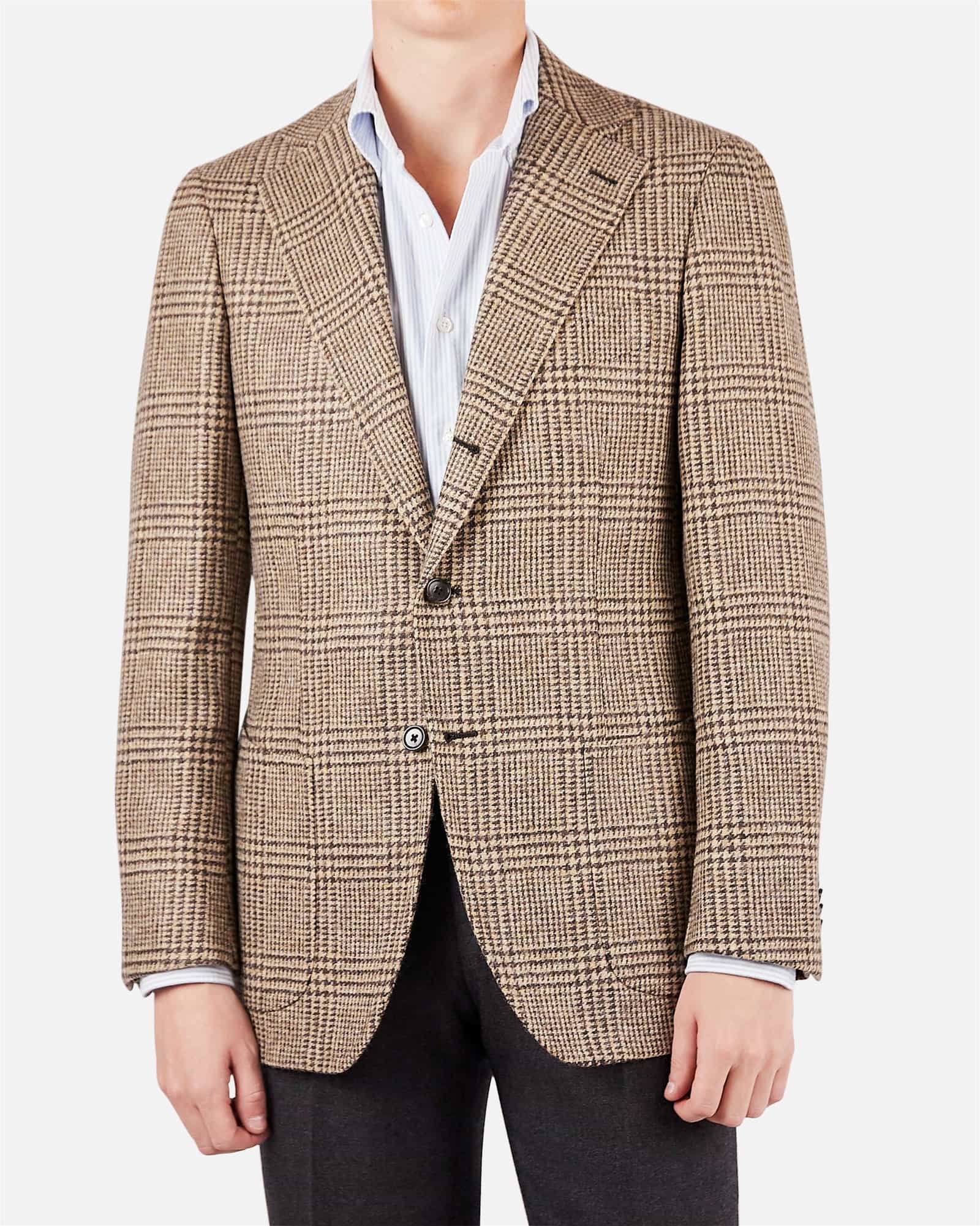 Mod 2 Heavy Tweed Glencheck Brown
