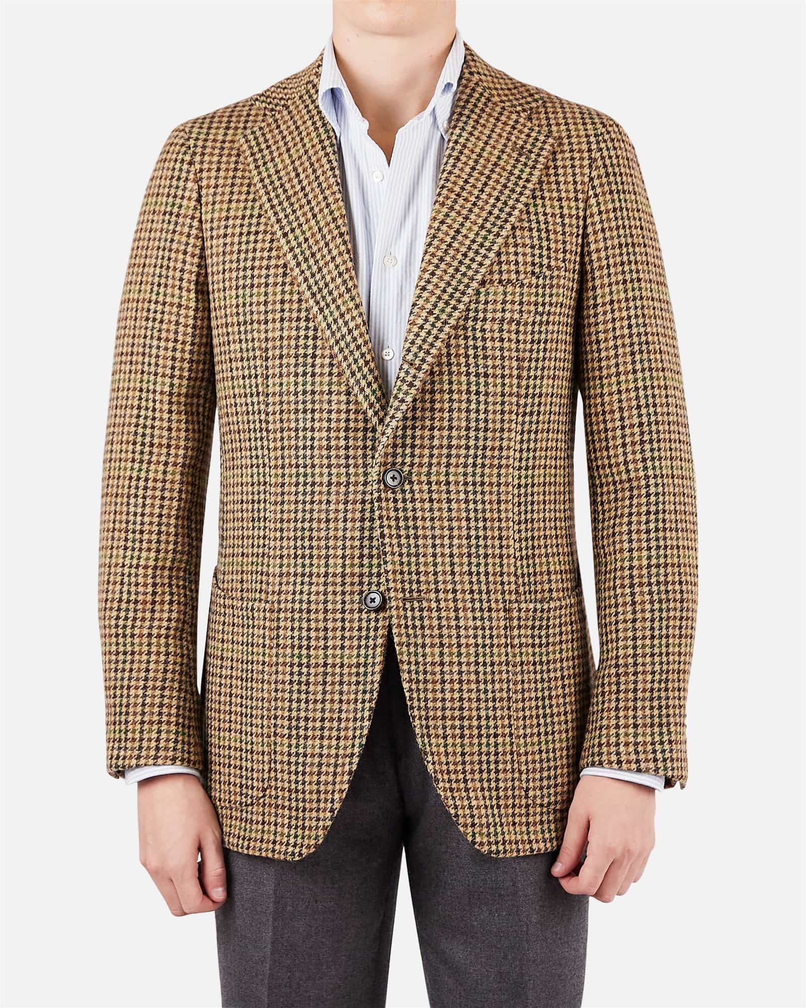 Mod 2 Heavy Tweed Gunclub Jacket Brown