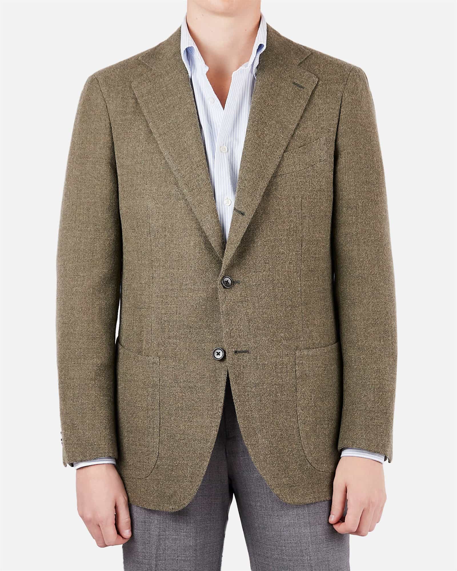 Mod 2 Tweed Twill Jacket Green