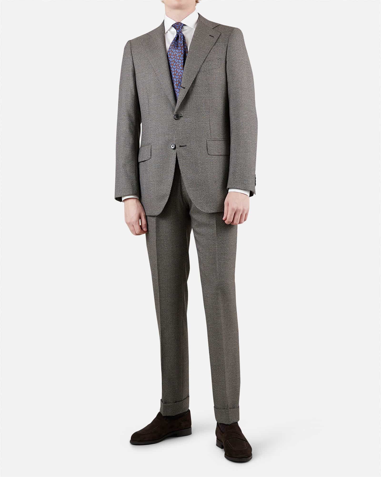 Mod 4 Houndstooth Suit Grey