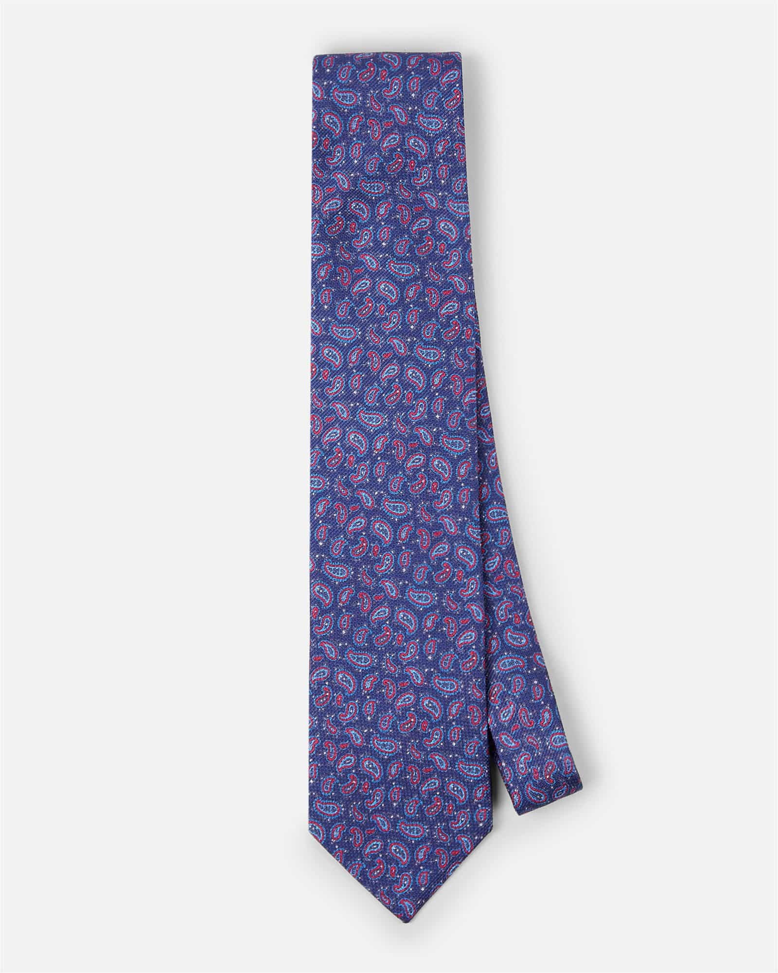 Paisley Silk Tie Blue