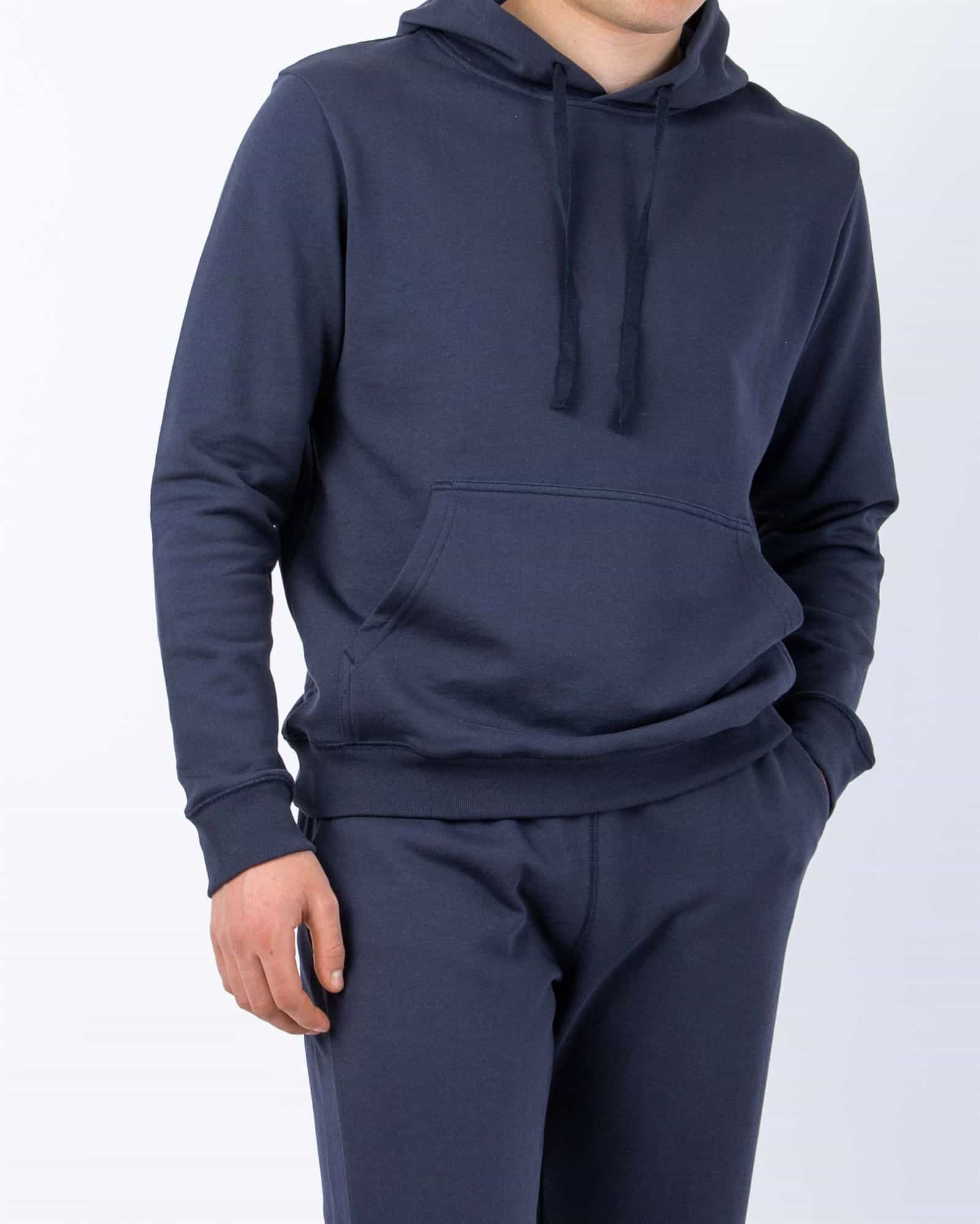 Pima Cotton Hoodie Navy