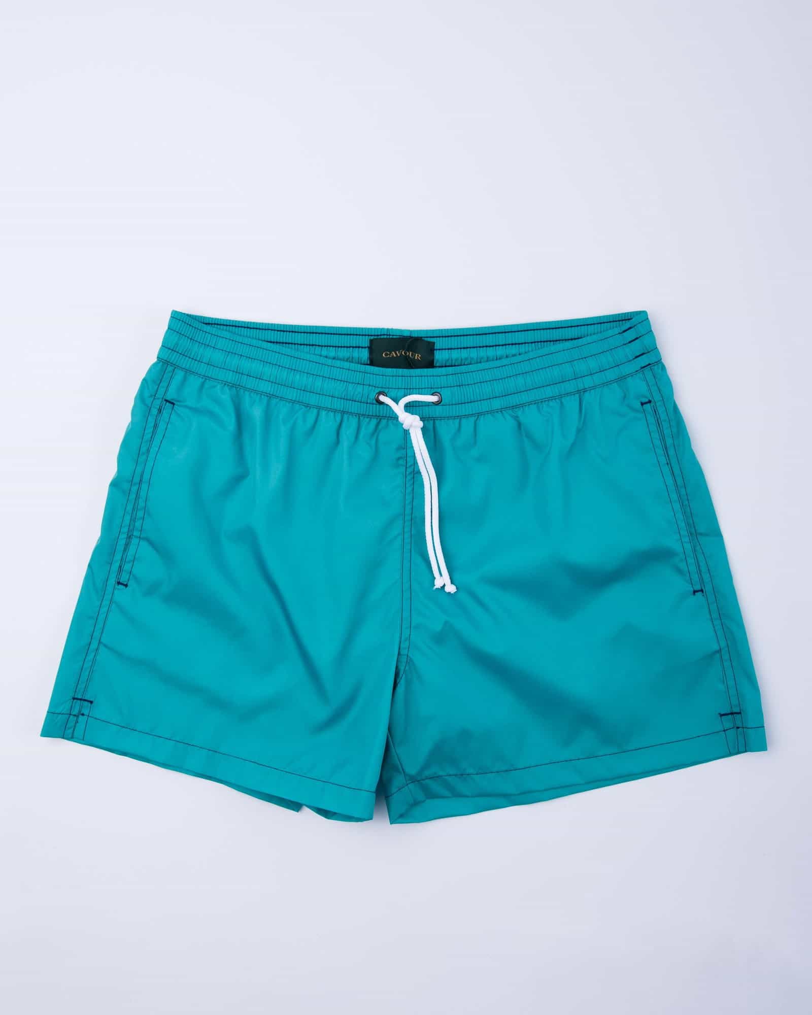 Plain Swimming Trunk Bottle Green