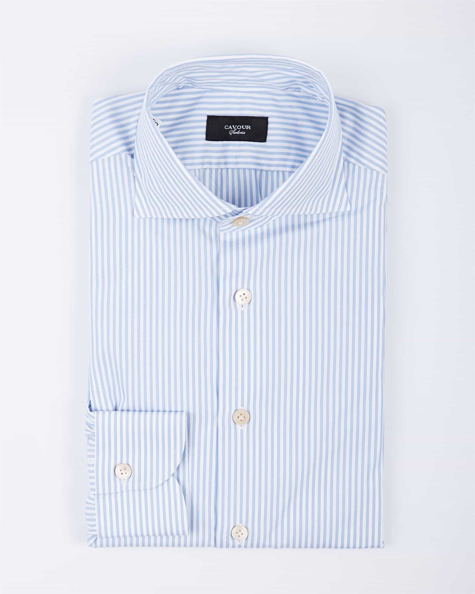 Sartoria Bengal Stripe Cutaway Blue