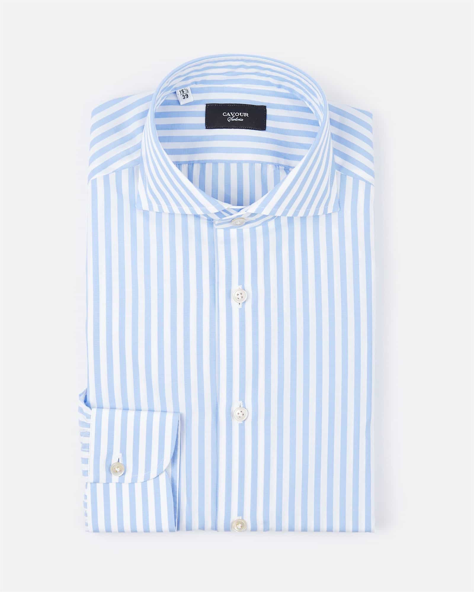 Sartoria Bold Stripe Light Blue