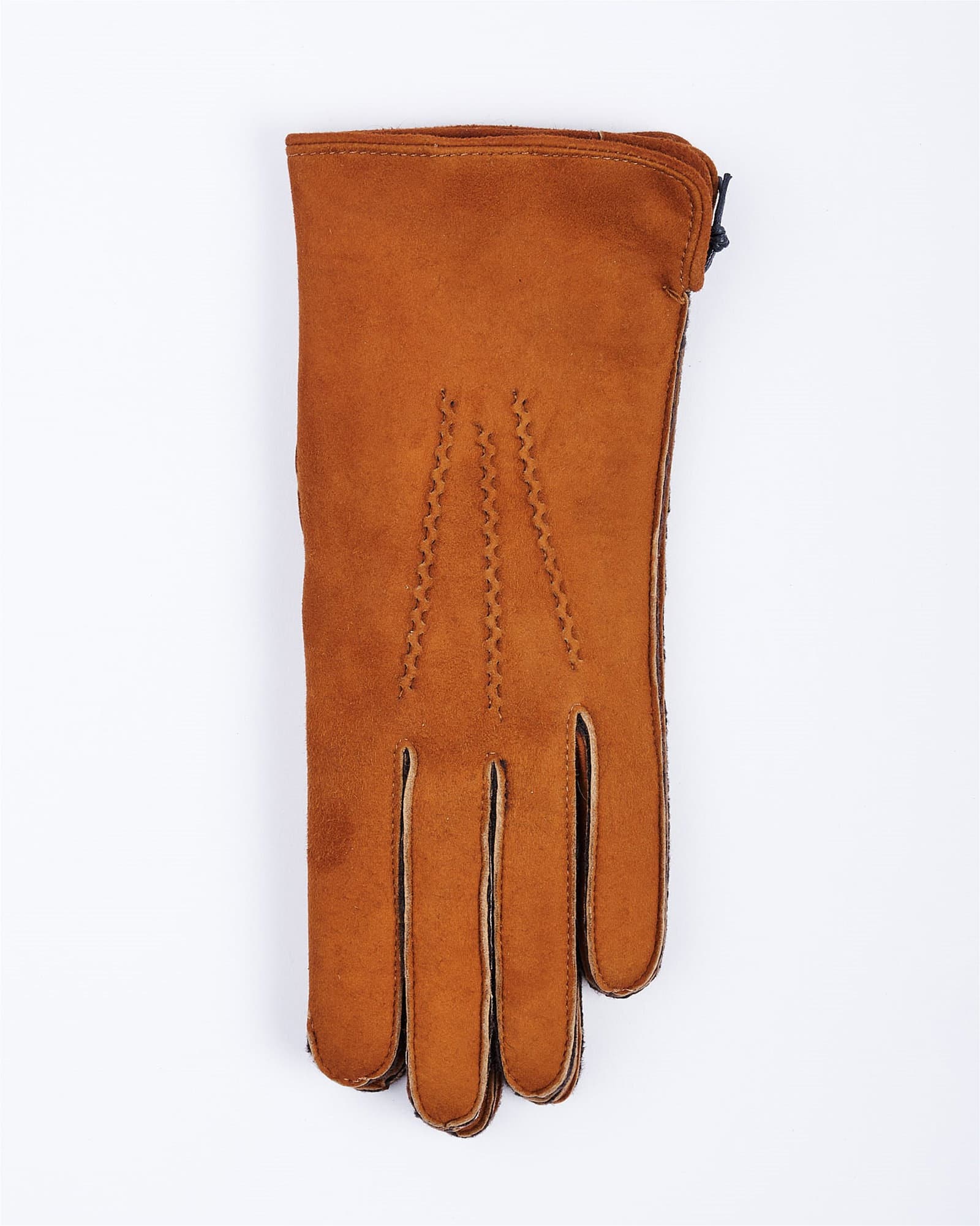 Shearling Gloves Dark Brown