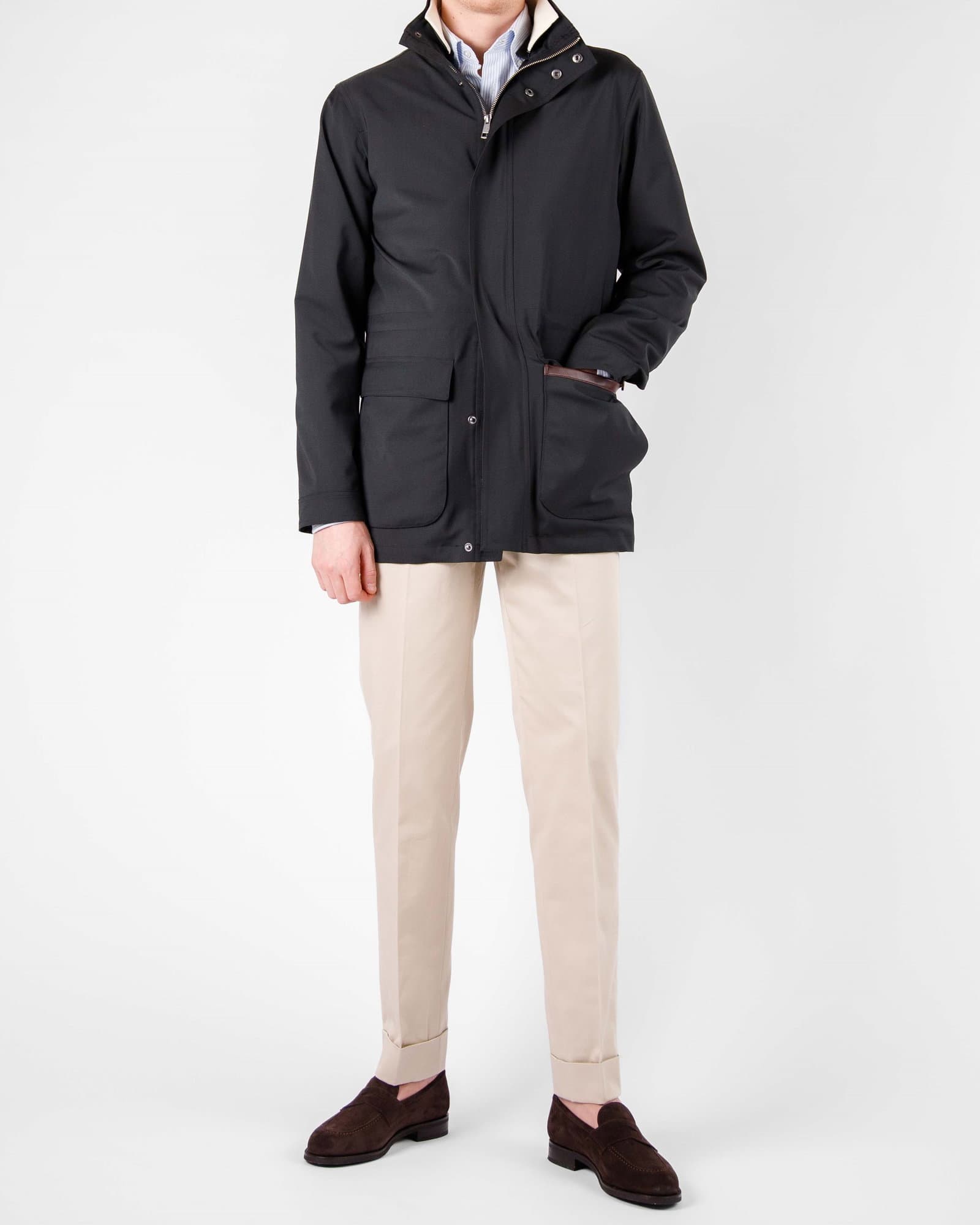 Technical Car Coat Olive