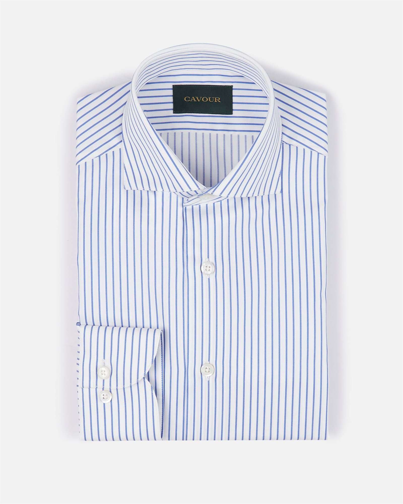 Twill Reverse Stripe Shirt Navy