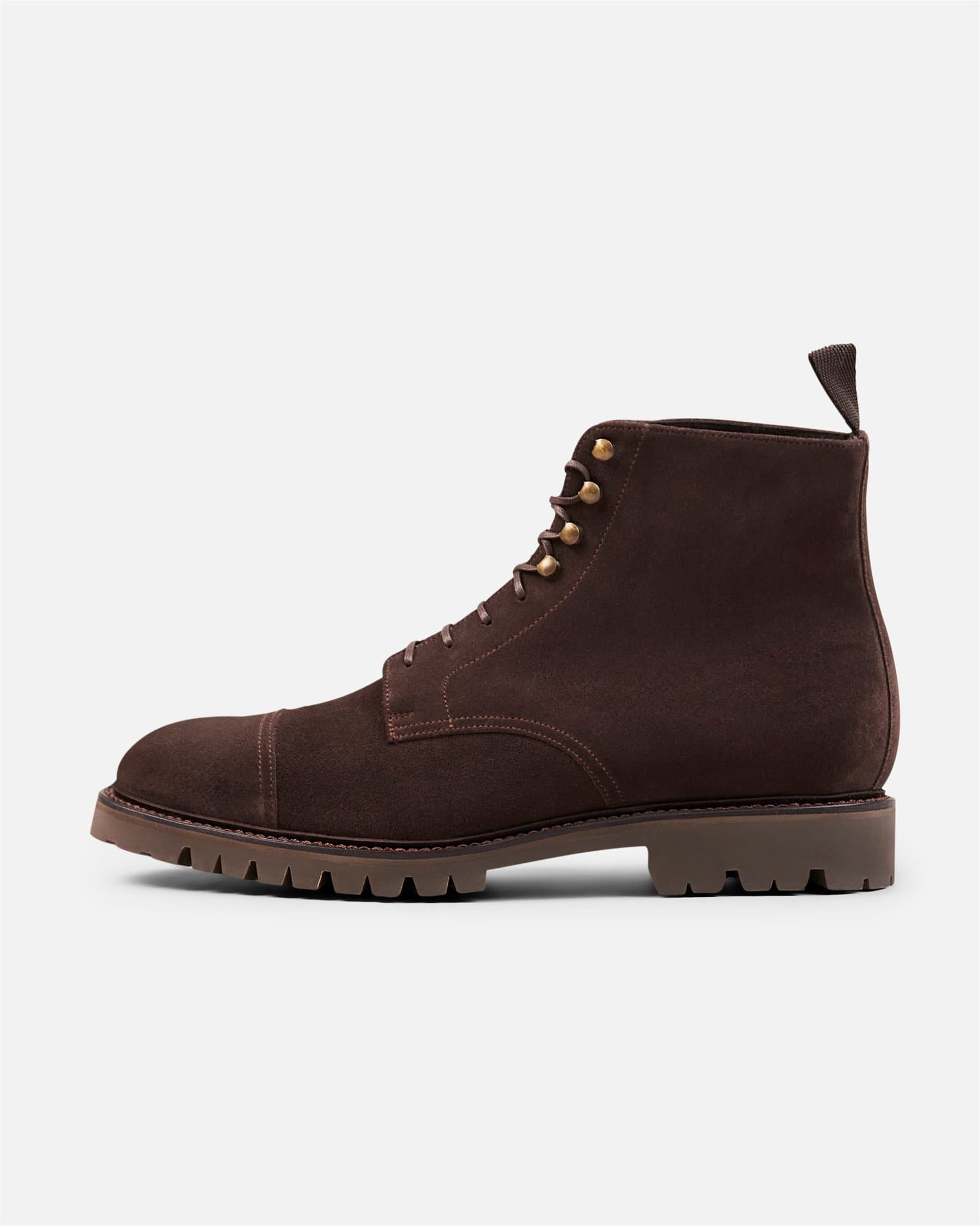 Suede Field Boot Dark Brown