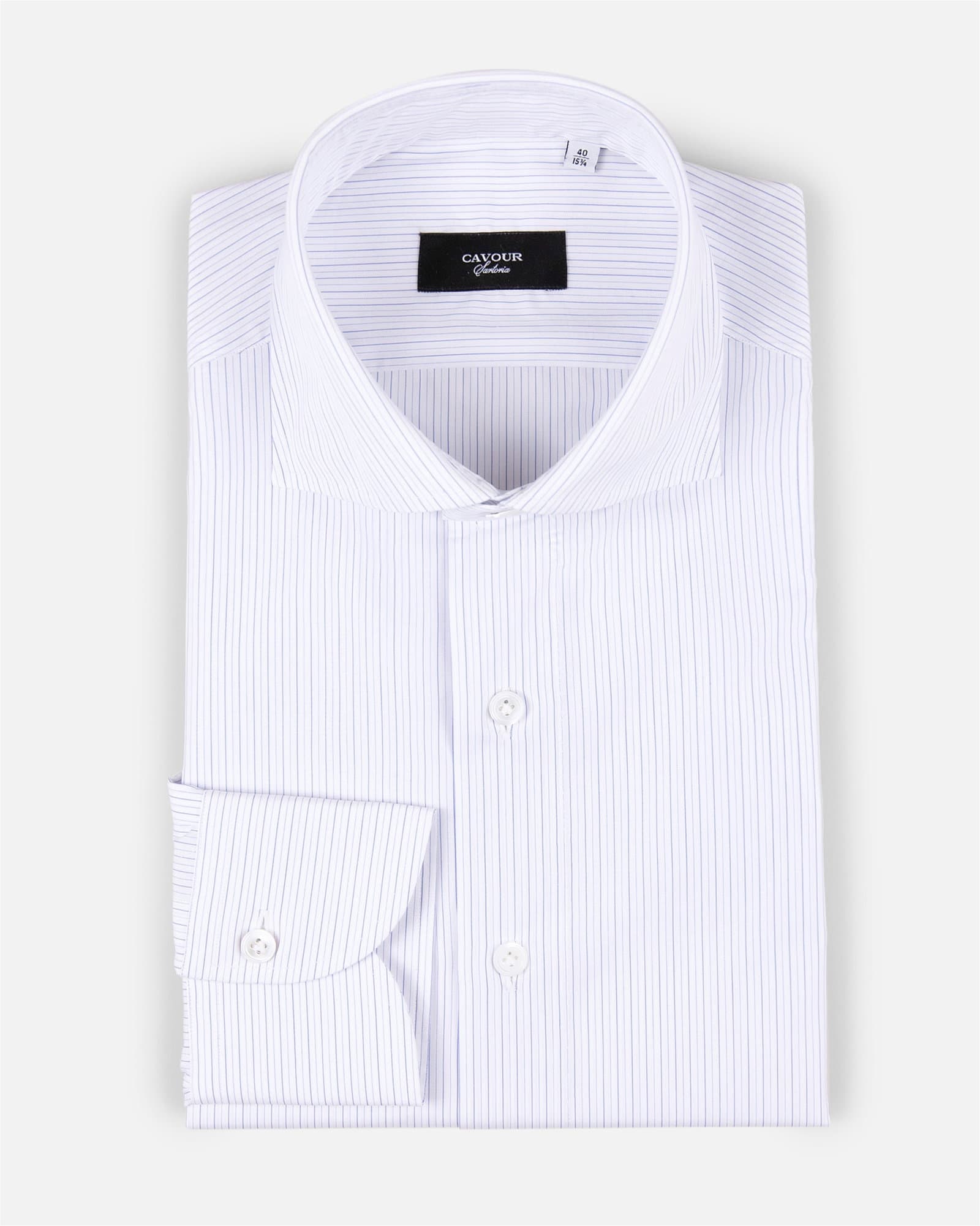 Needle Striped Shirt White