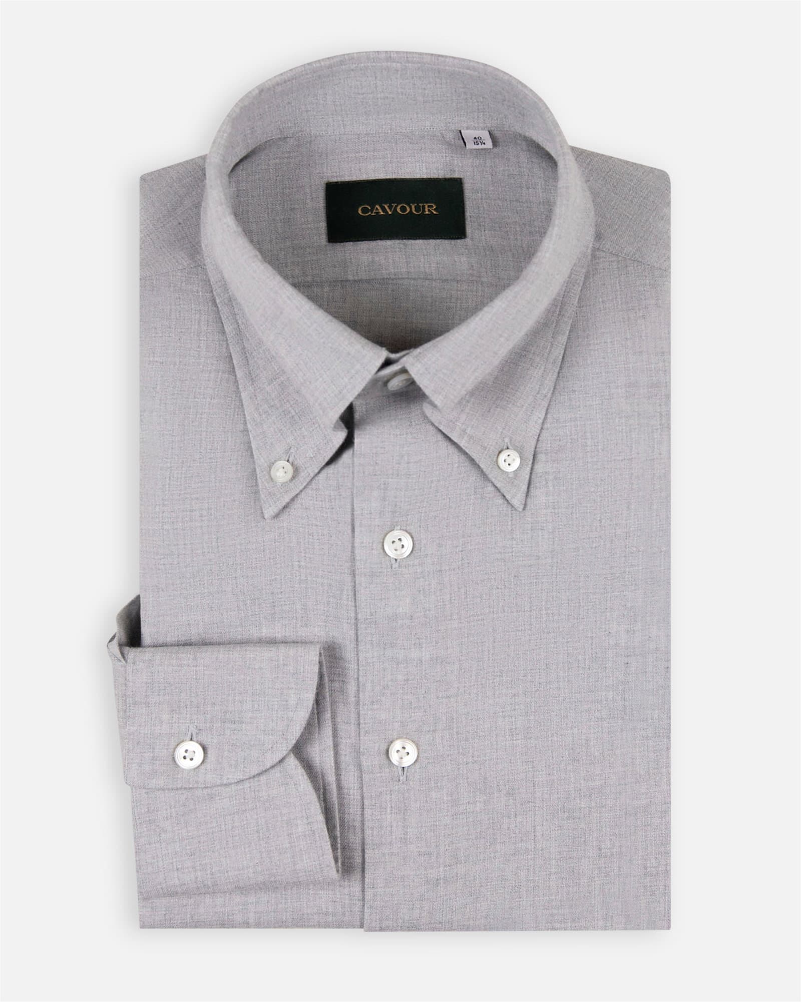 Premium Winter Flannel Shirt Grey