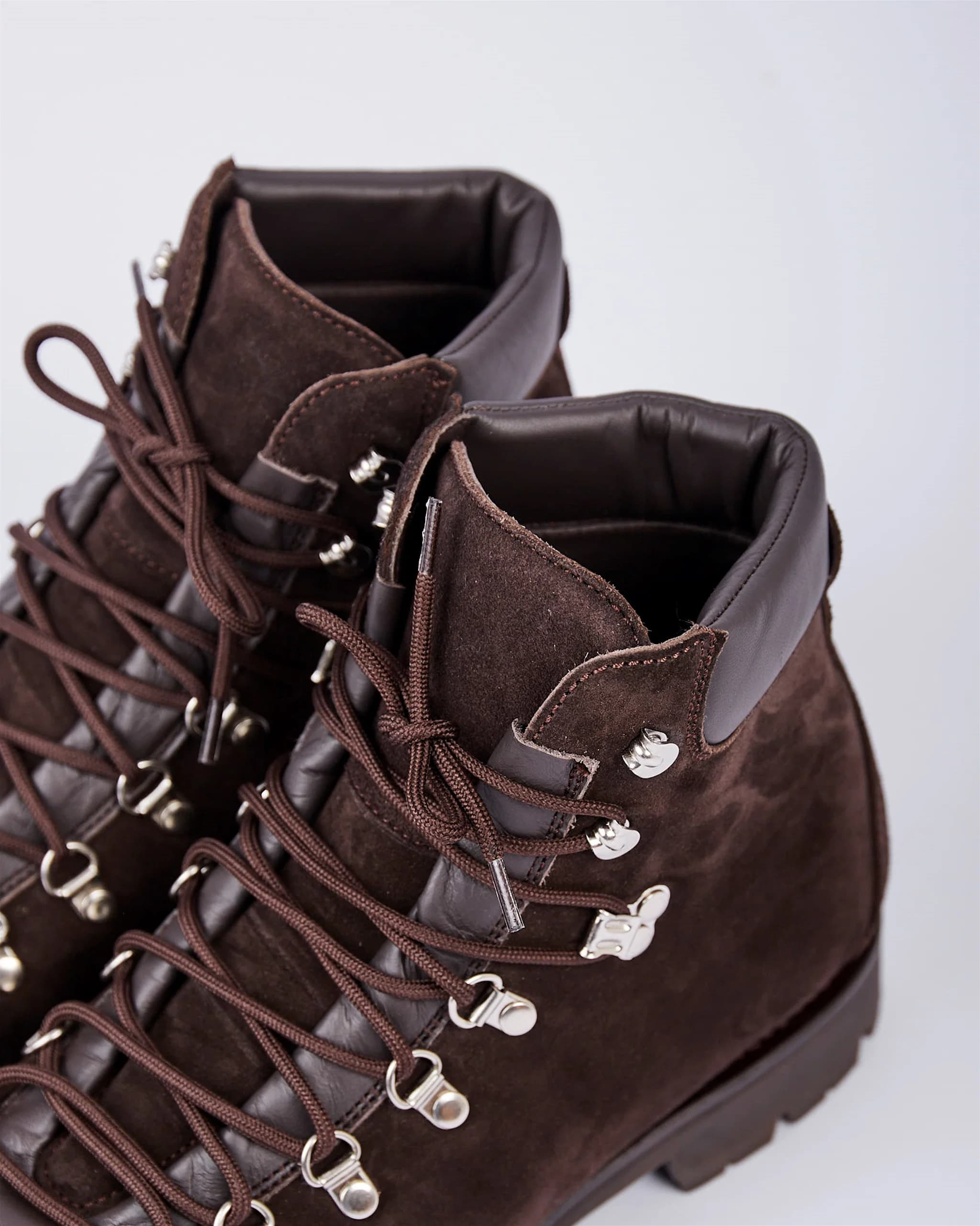 Suede Hiking Boot Dark Brown - Boots - Cavour display picture 1