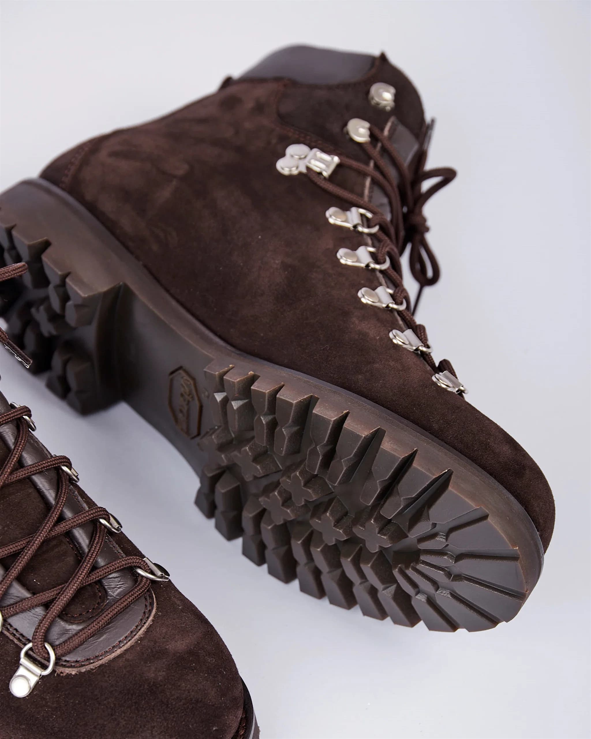 Suede Hiking Boot Dark Brown - Boots - Cavour