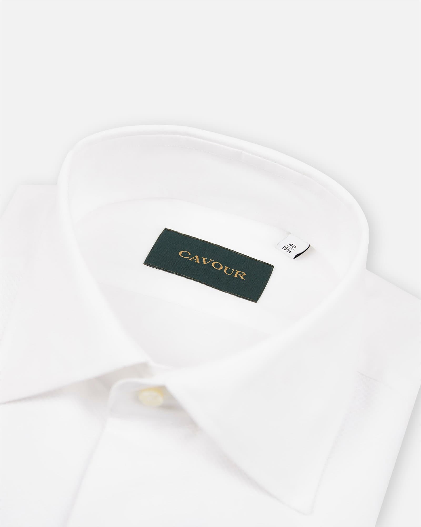 Cavour - Premium Tuxedo Shirt White - Shirts - Male