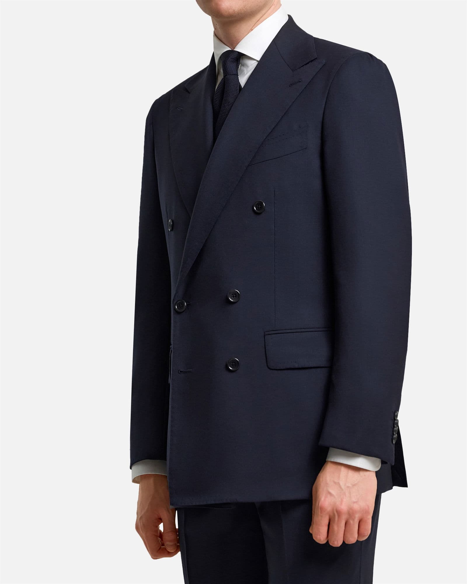 Mod Cavour Twist Double Breasted Jacket Navy (make it a suit