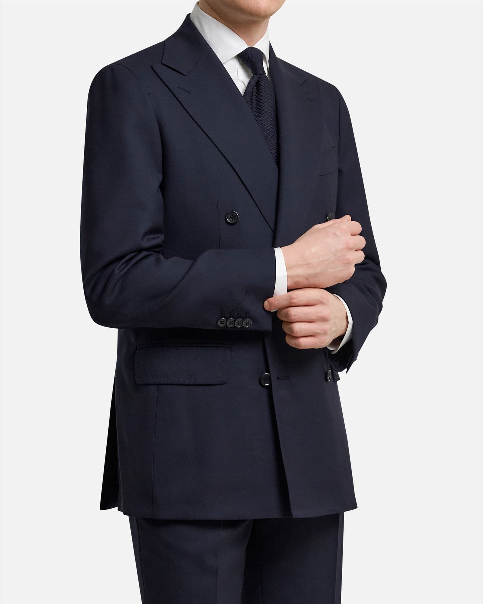 Mod Cavour Twist Double Breasted Jacket Navy (make it a suit