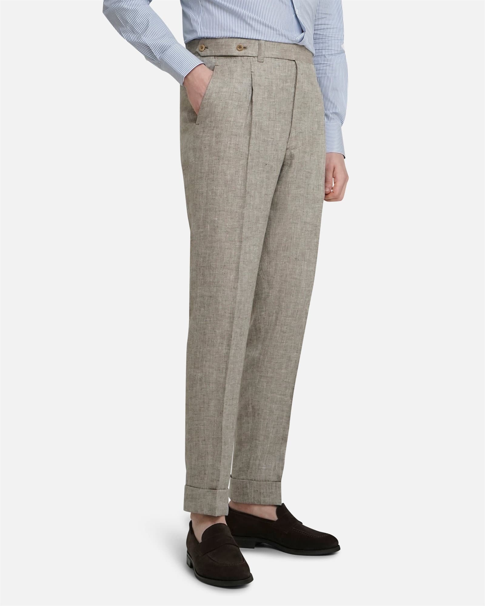 Signature Extended Waistband - Summer Herringbone Beige