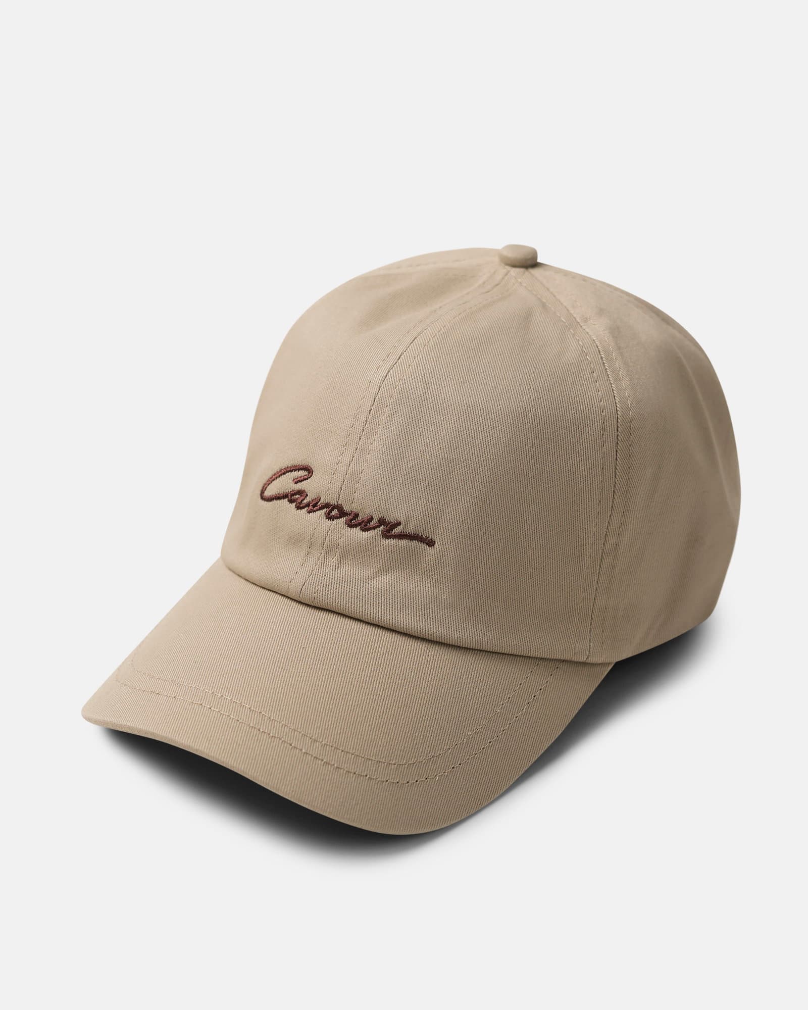Cavour Script  Cap Beige
