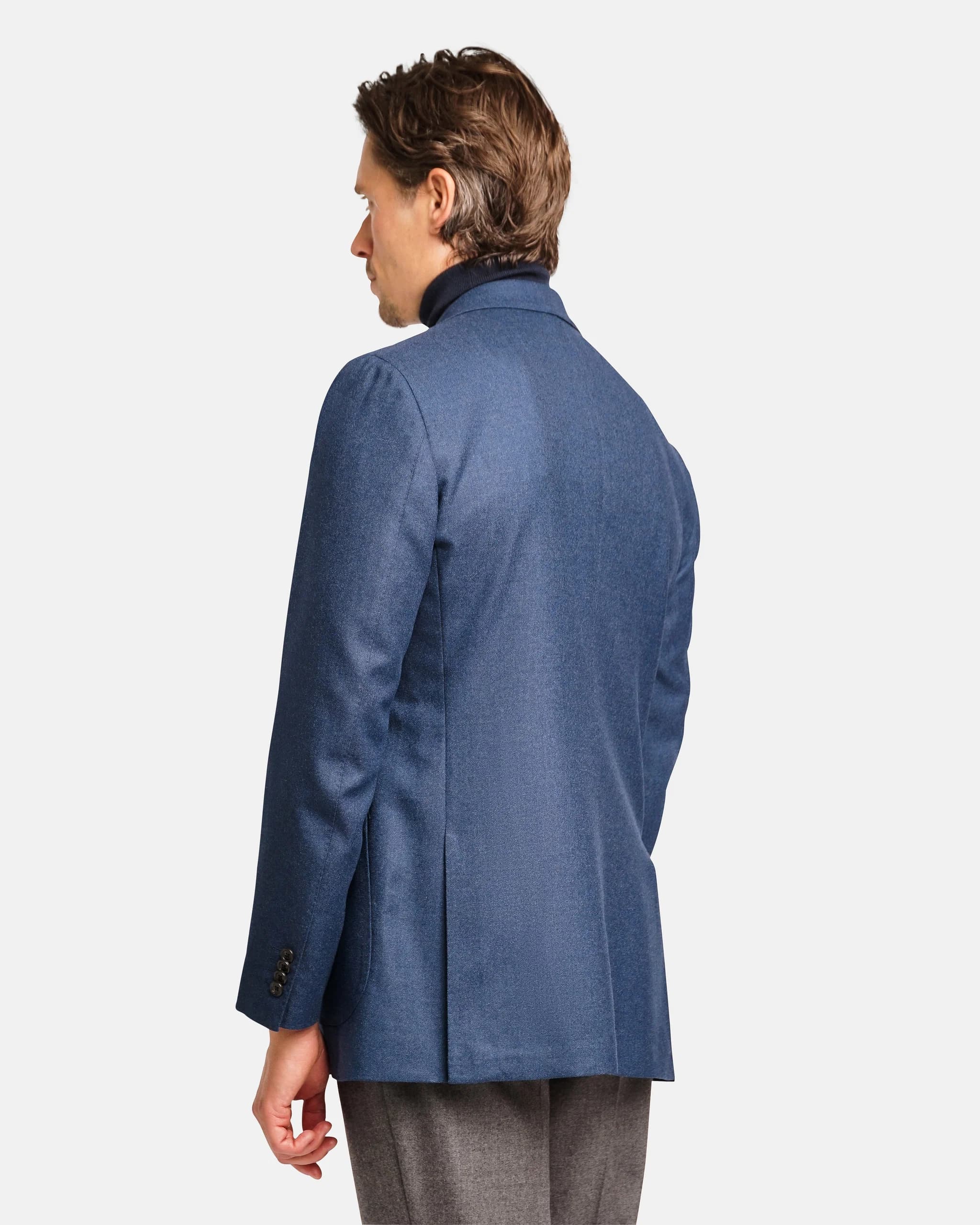 Mod 2 - Winter Hopsack Jacket Blue - Blazers - Cavour